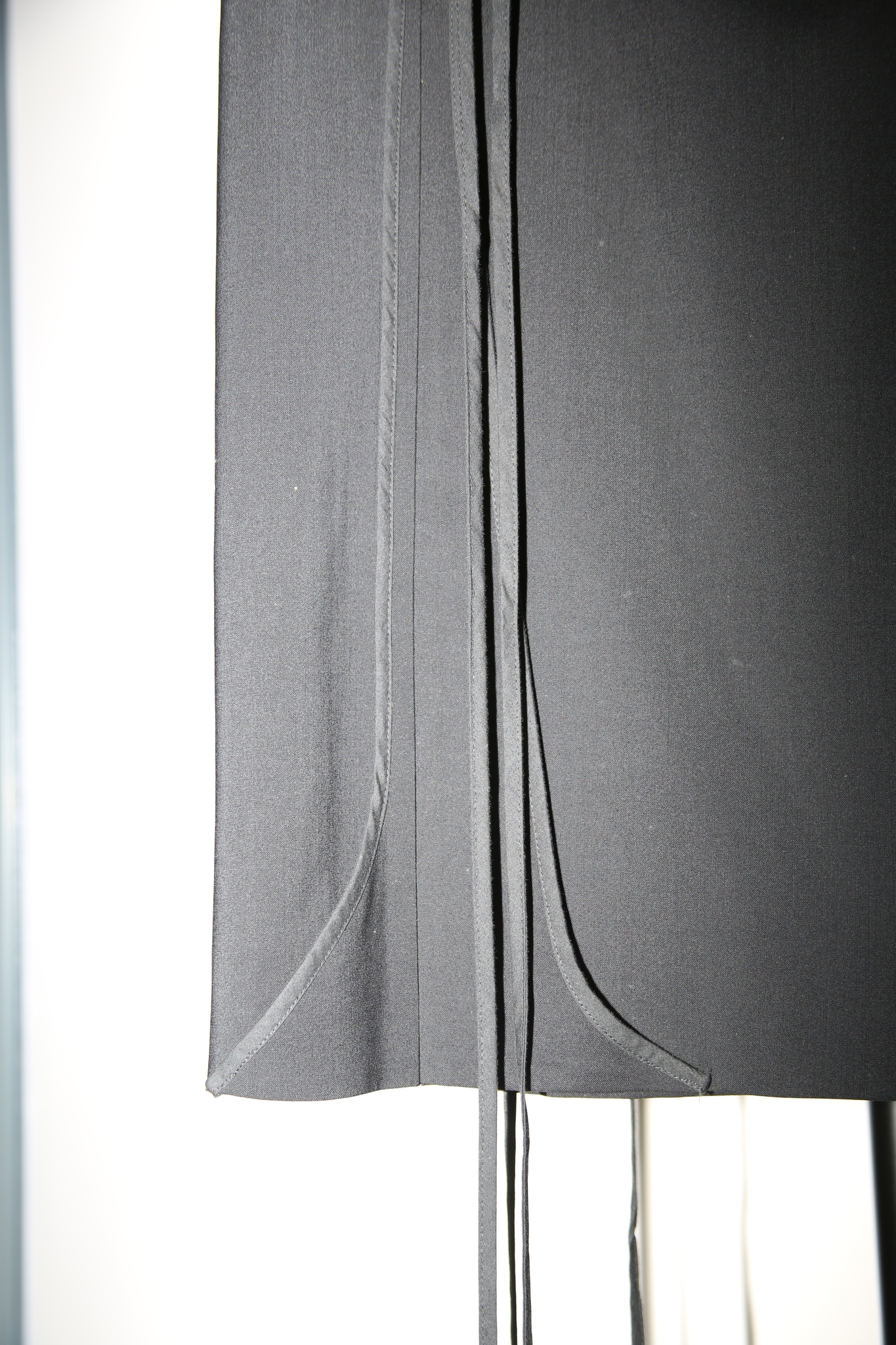 2002 HUSSEIN CHALAYAN / INSIDE OUT SUIT SKIRT IN BLACK