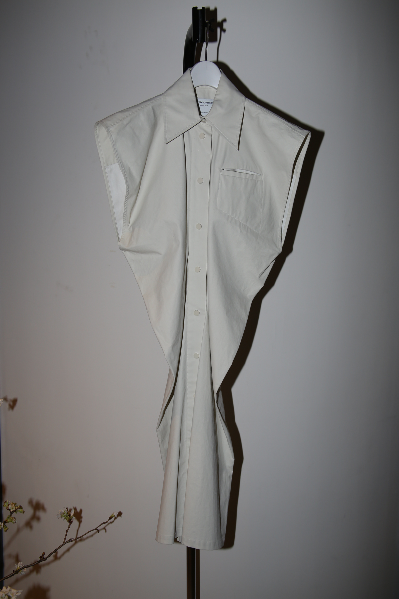 2020 BOTTEGA VENETA / DRAPING COTTON DRESS