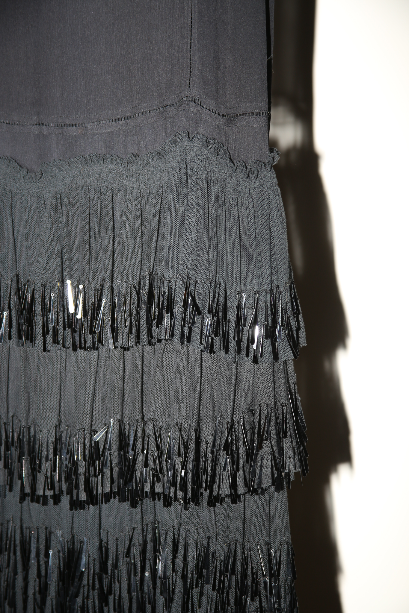 2010 DRIES VAN NOTEN / SILK FLAPPER DRESS WITH SEQUIN EMBROIDERY