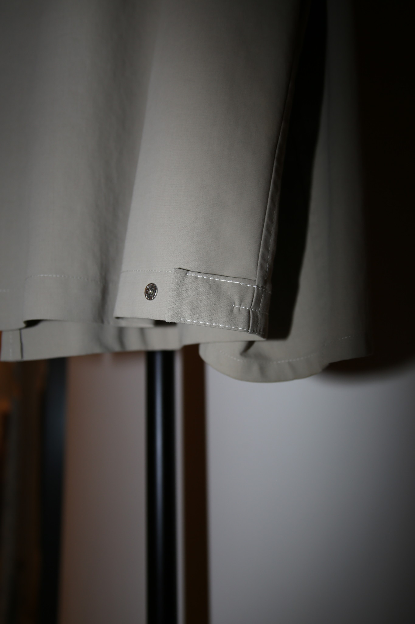 2000 HERMES / BAND COLLAR COTTON BLOUSON WITH ZIPPER