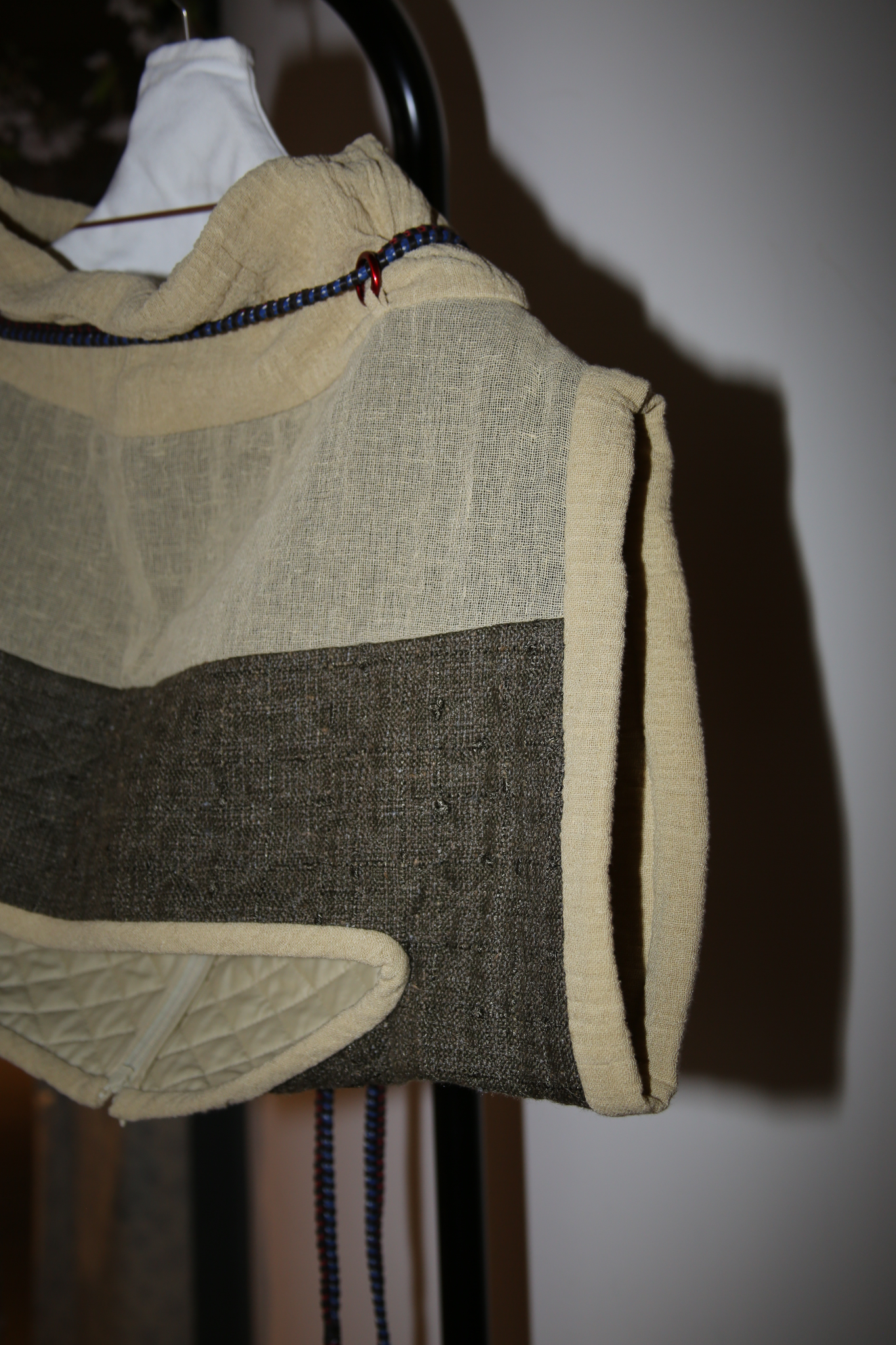 2020 LOUIS VUITTON / LINEN SILK QUILTING PULLOVER - DEADSTOCK