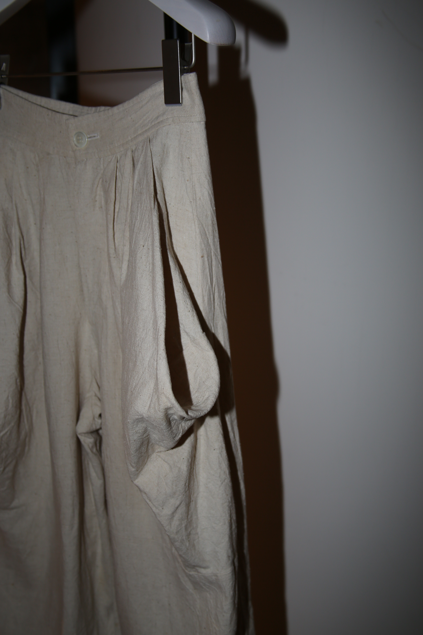 1980 COMME DES GARCONS / SCULPTURE WIDE CROPPED PANTS
