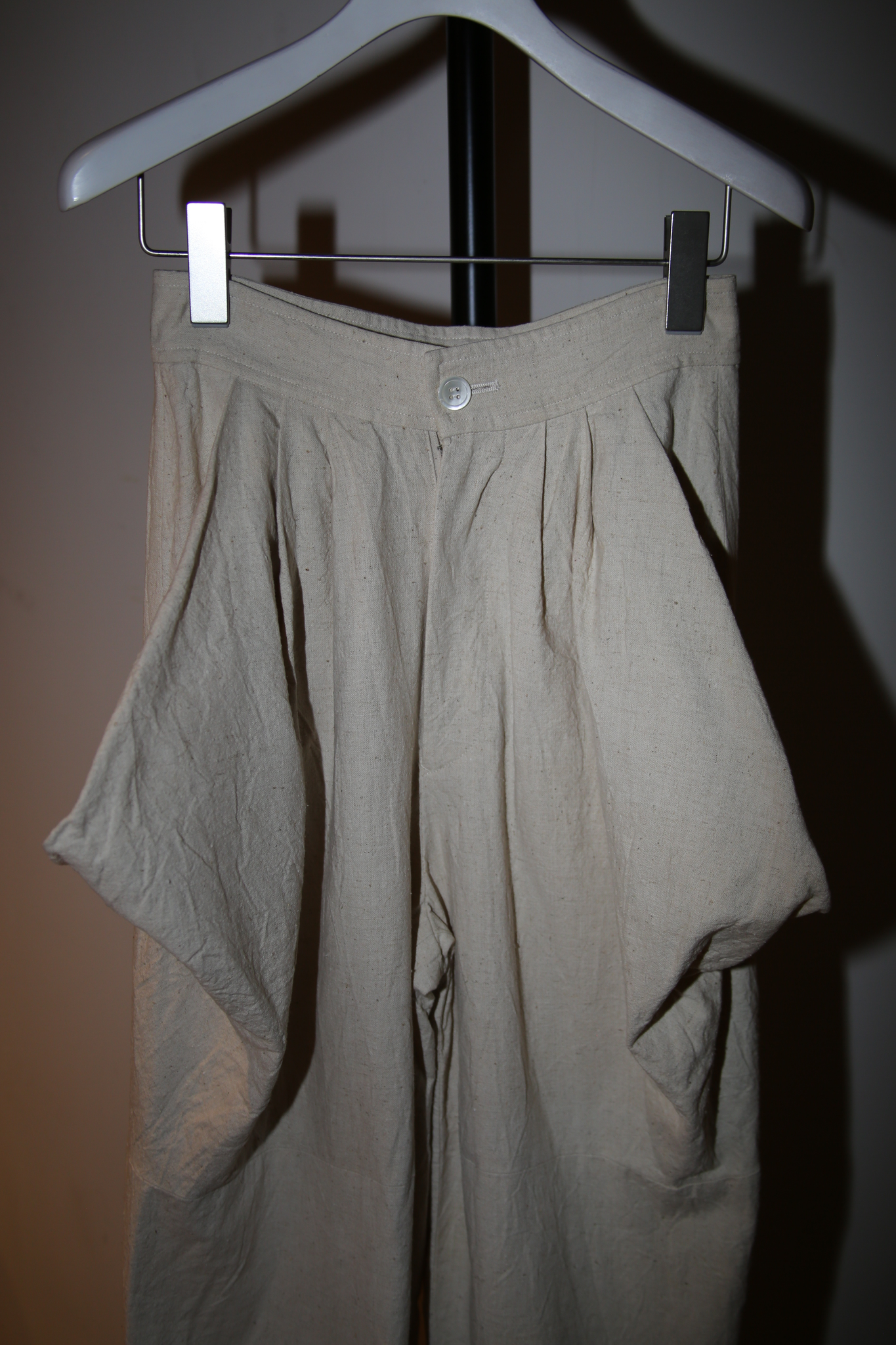 1980 COMME DES GARCONS / SCULPTURE WIDE CROPPED PANTS