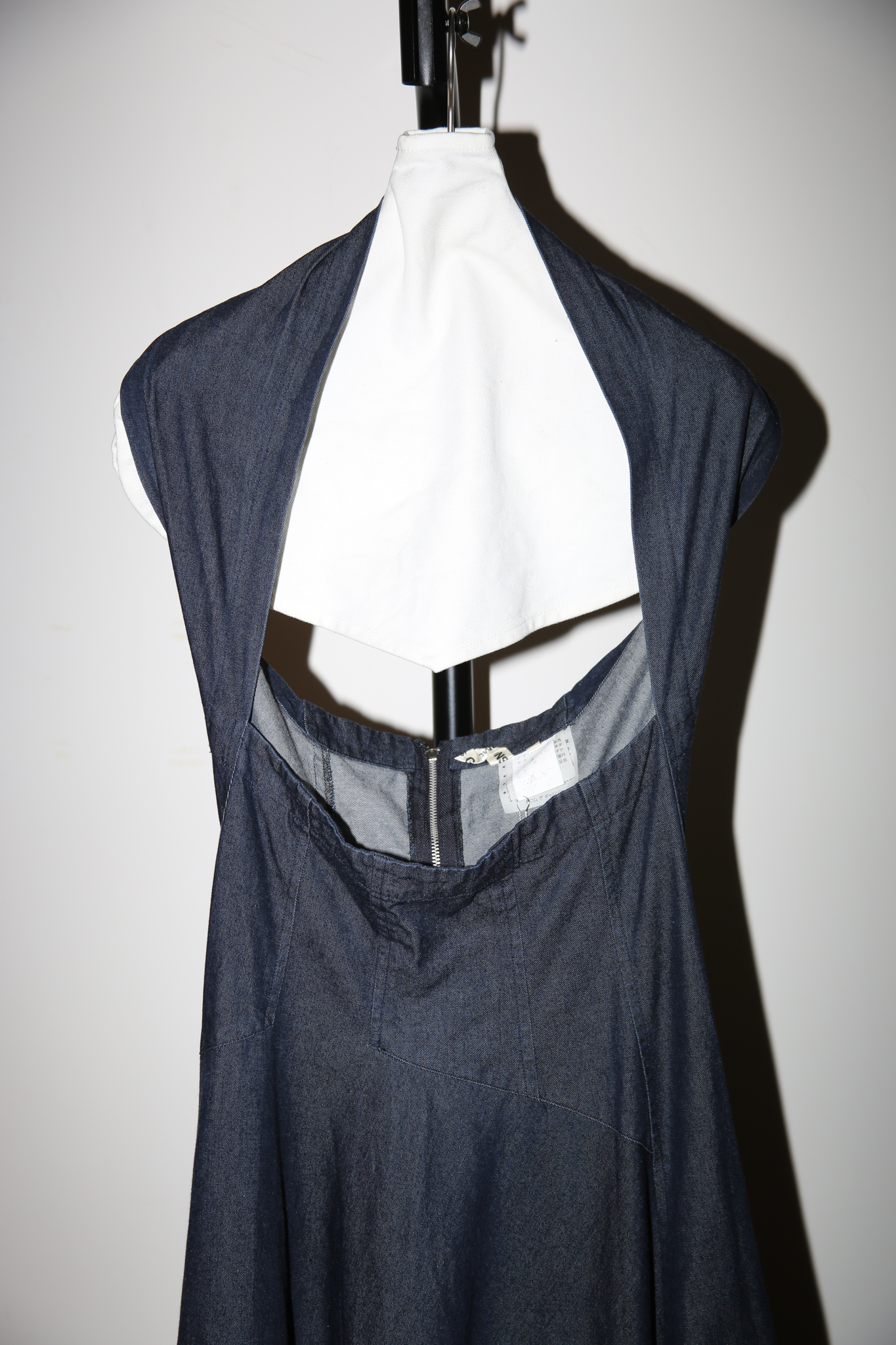 1980 COMME DES GARCONS / DRAPING LIGHT DENIM DRESS