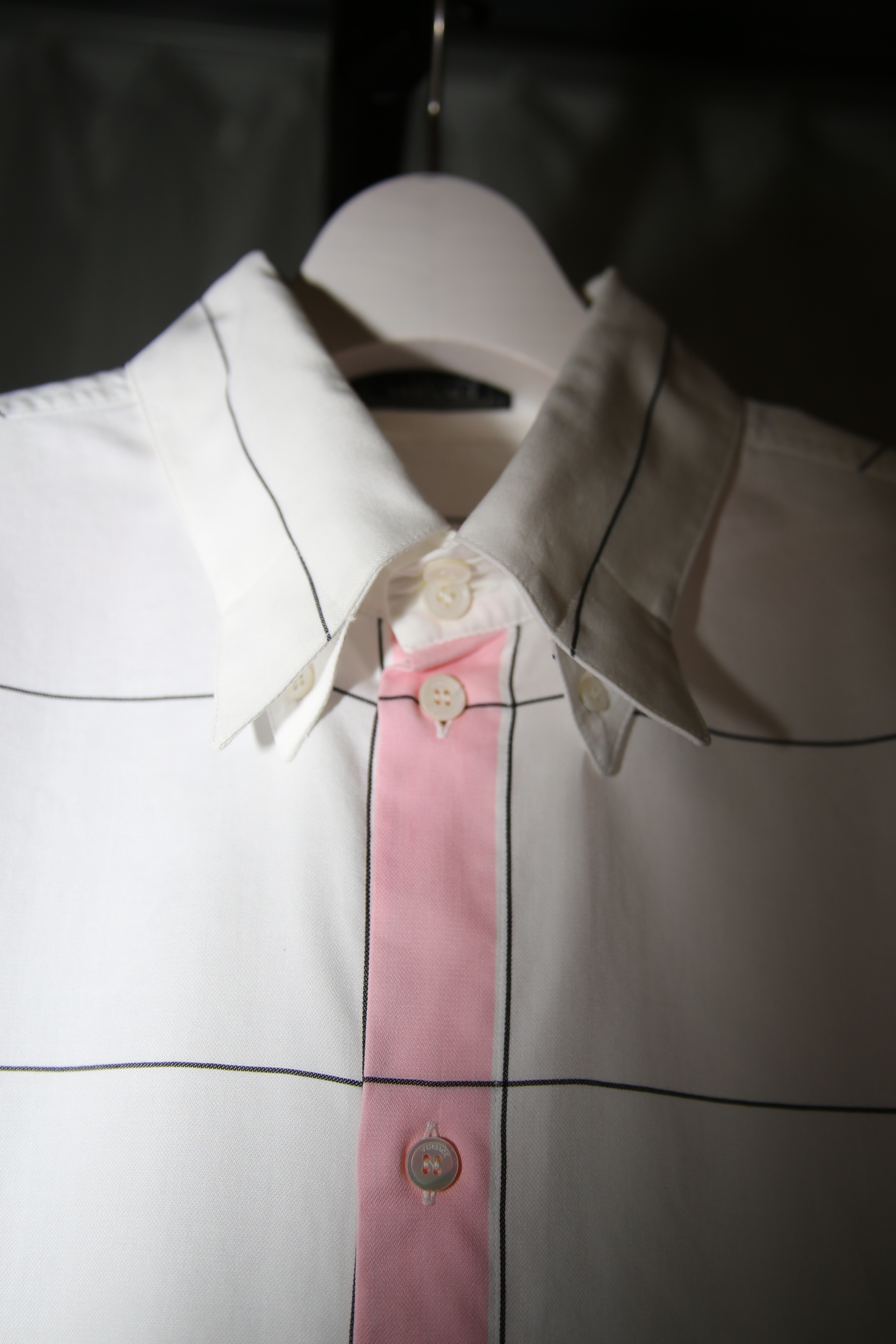 1990 GIANNI VERSACE / SIGNATURE COTTON SHIRT WITH STRIPE