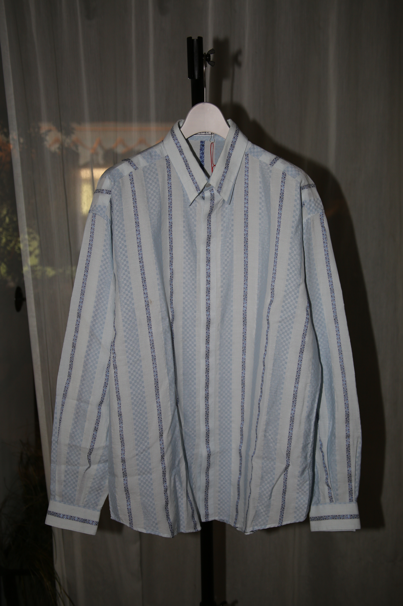 トップス gianni versace Y vintage GIANNI VERSACE silk shirt “ALDER TREES” | NOIR ONLINE