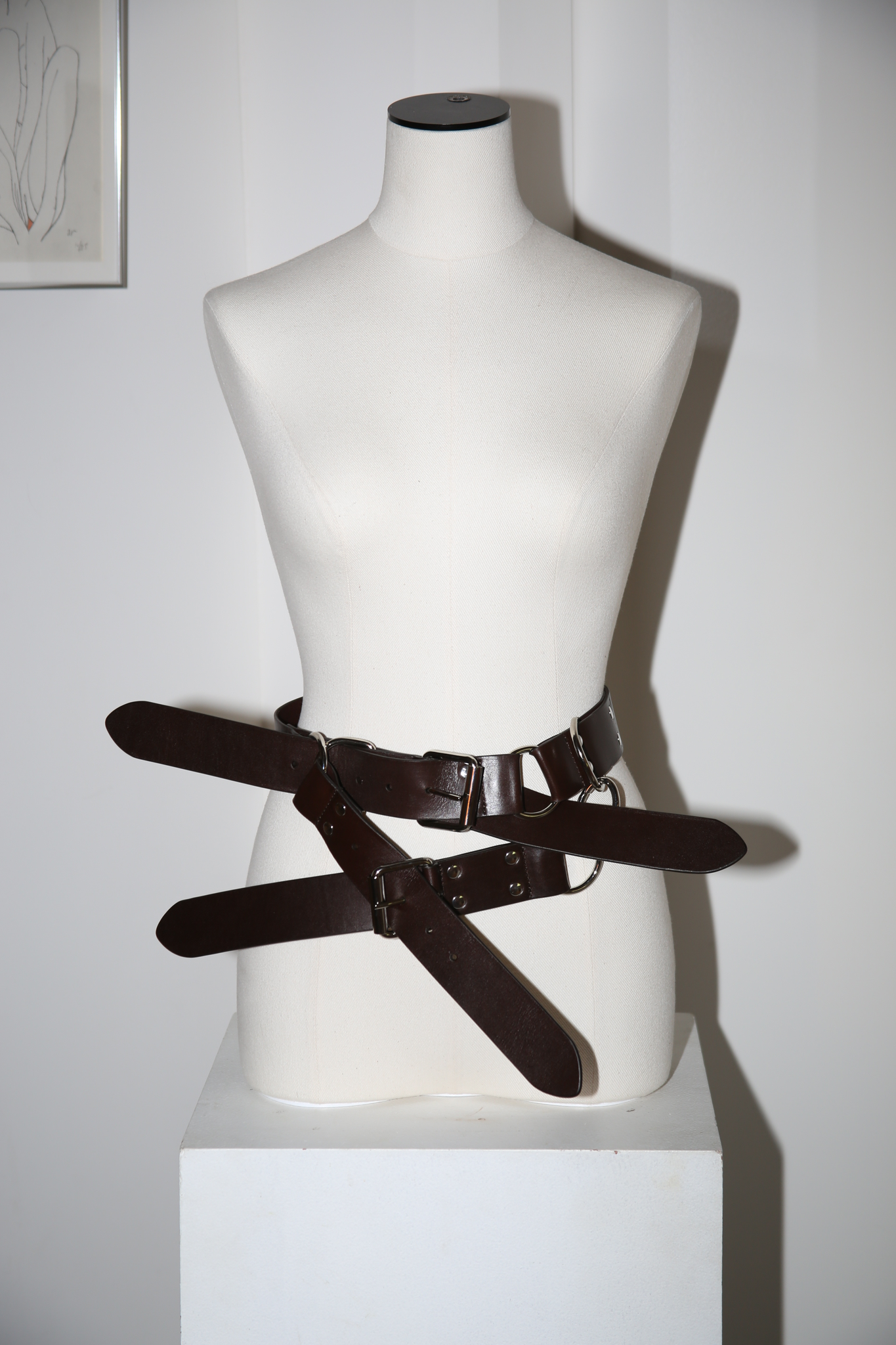 MERYLL ROGGE / 4-TIP BELT IN DIRK BROWN