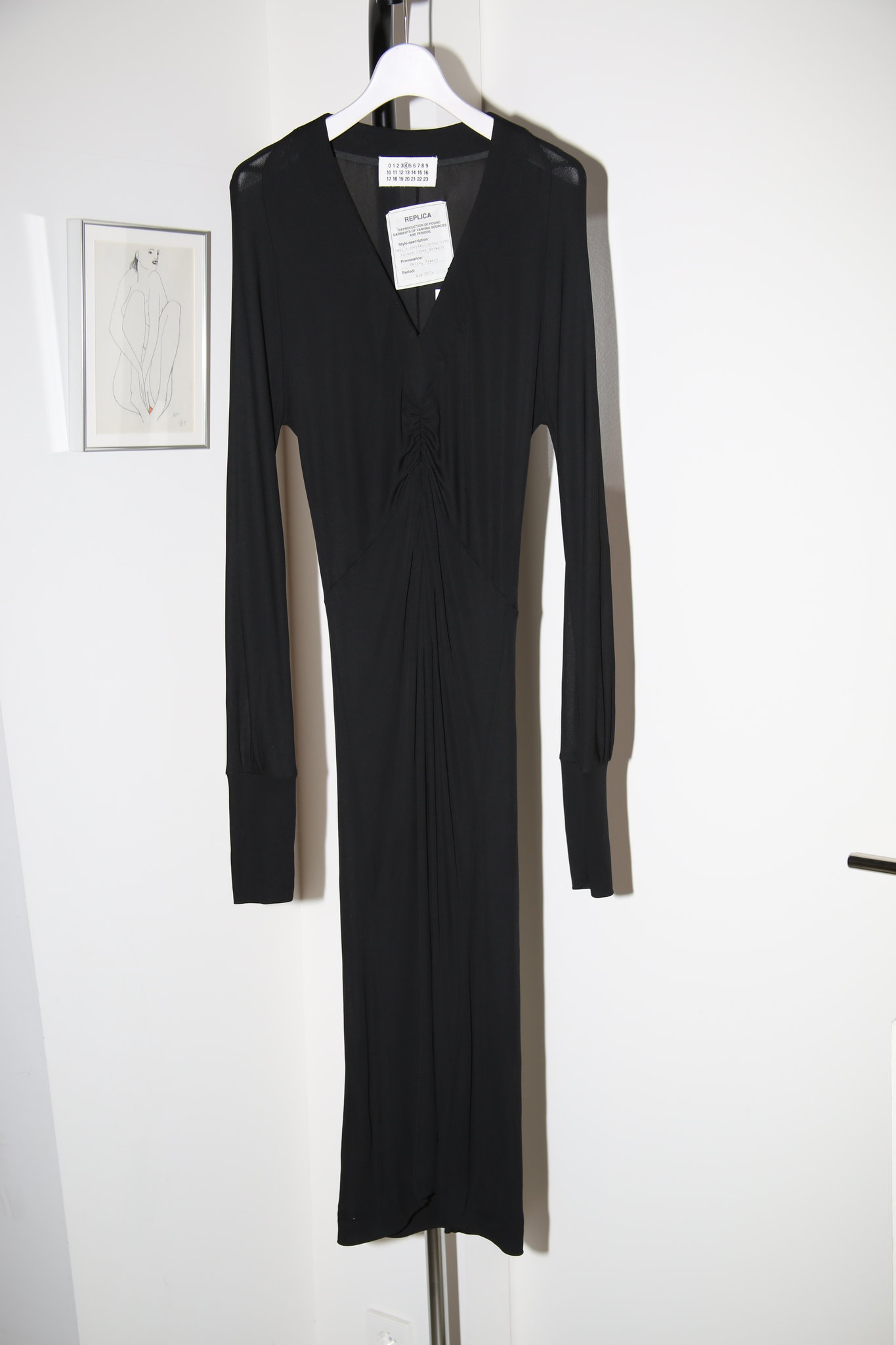 2010 MAISON MARTIN MARGIELA / BIAS CUT MOSS CREPE DRESS : REPRODUCTION FROM 1970 PARIS