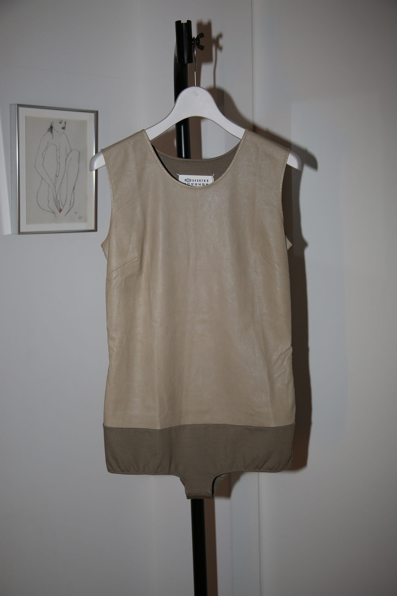 2012 MAISON MARTIN MARGIELA / SHEEP LEATHER NUDE BODY SUIT : DEADSTOCK