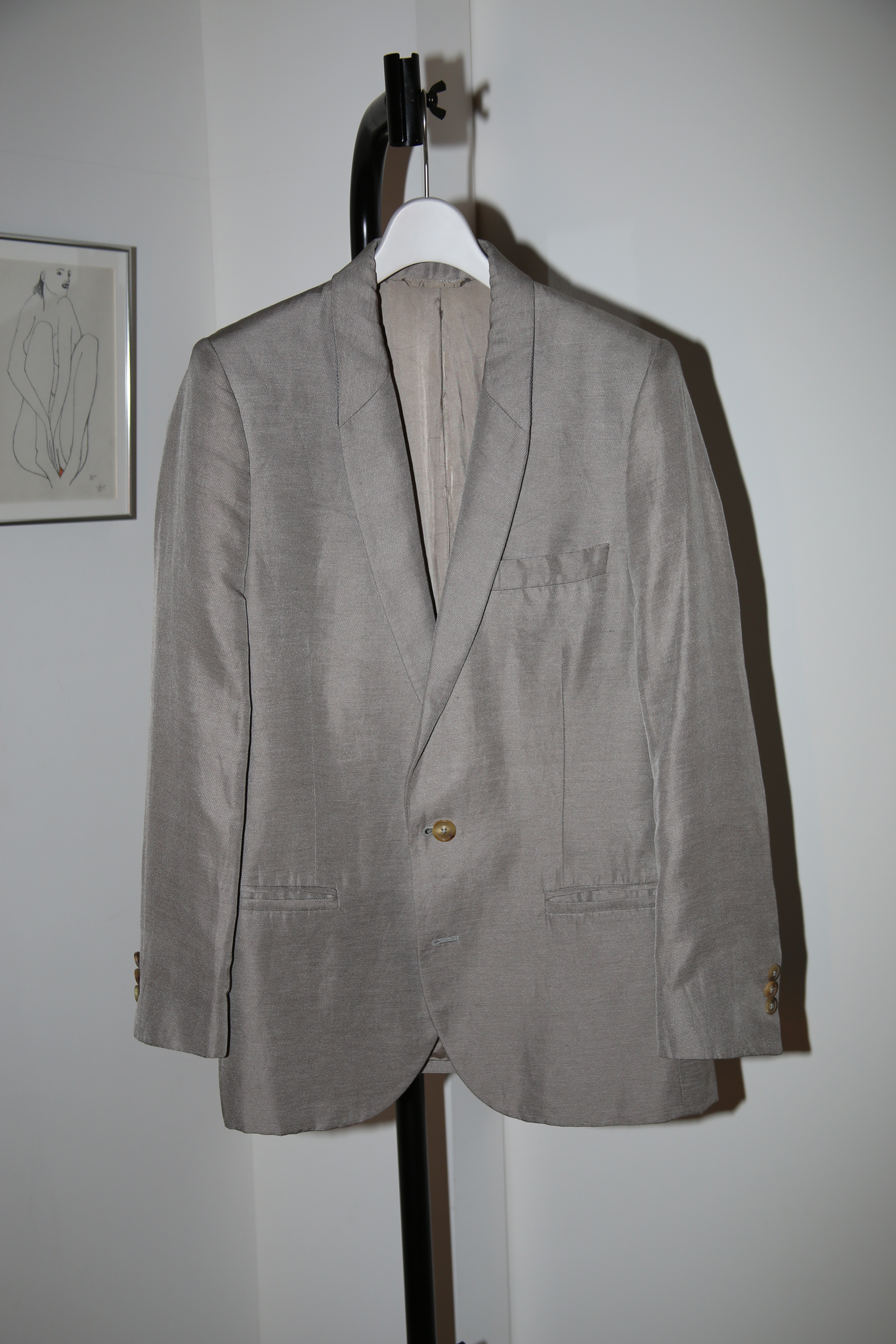 2008 MAISON MARTIN MARGIELA / SILK LINEN SMOKING JACKET : REPRODUCTION FROM 1960 MILAN