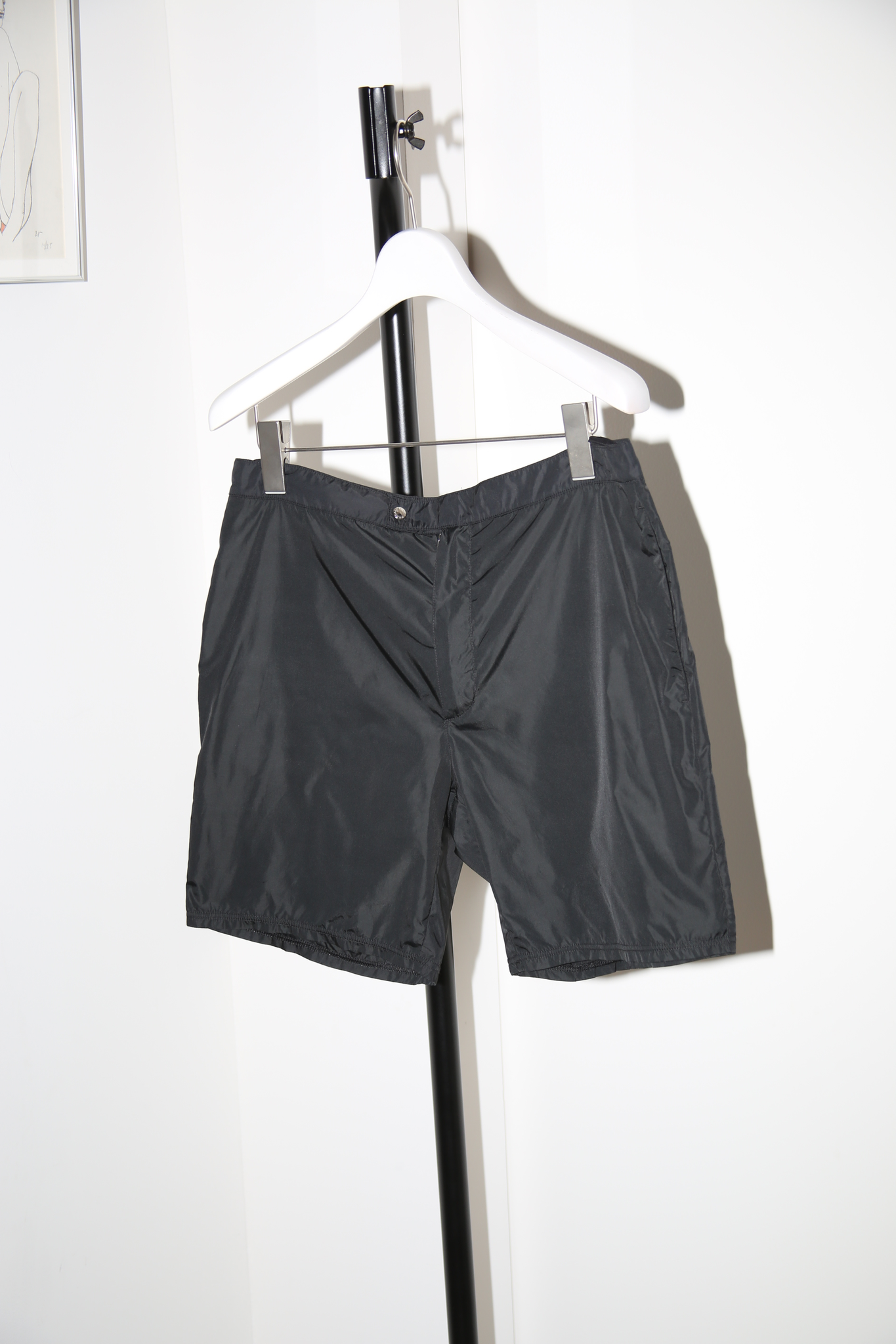 2000 PRADA / NYLON SHORTS IN BLACK