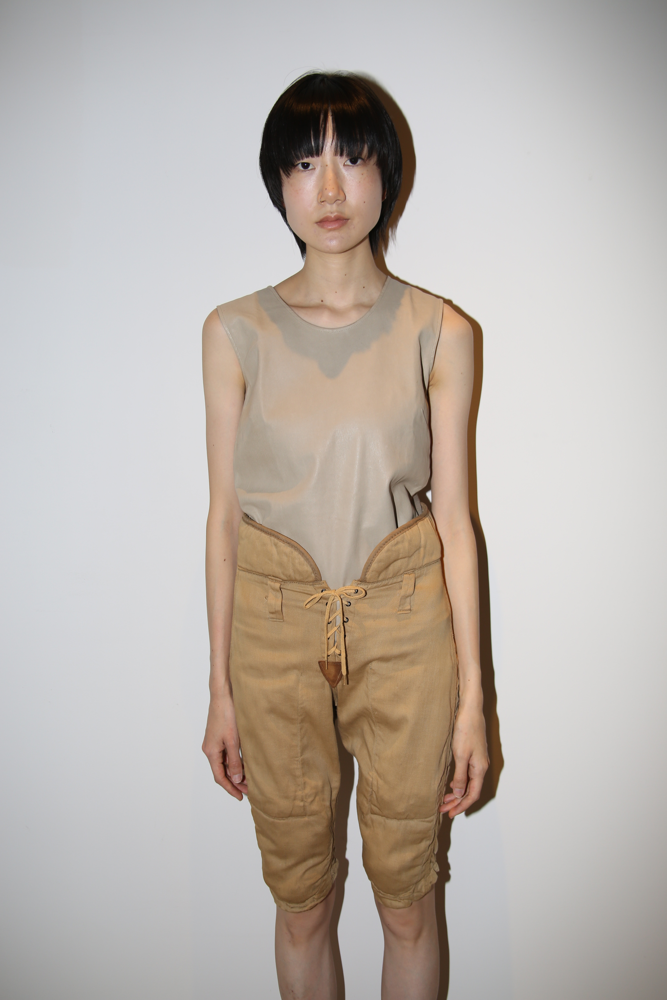 2012 MAISON MARTIN MARGIELA / SHEEP LEATHER NUDE BODY SUIT : DEADSTOCK