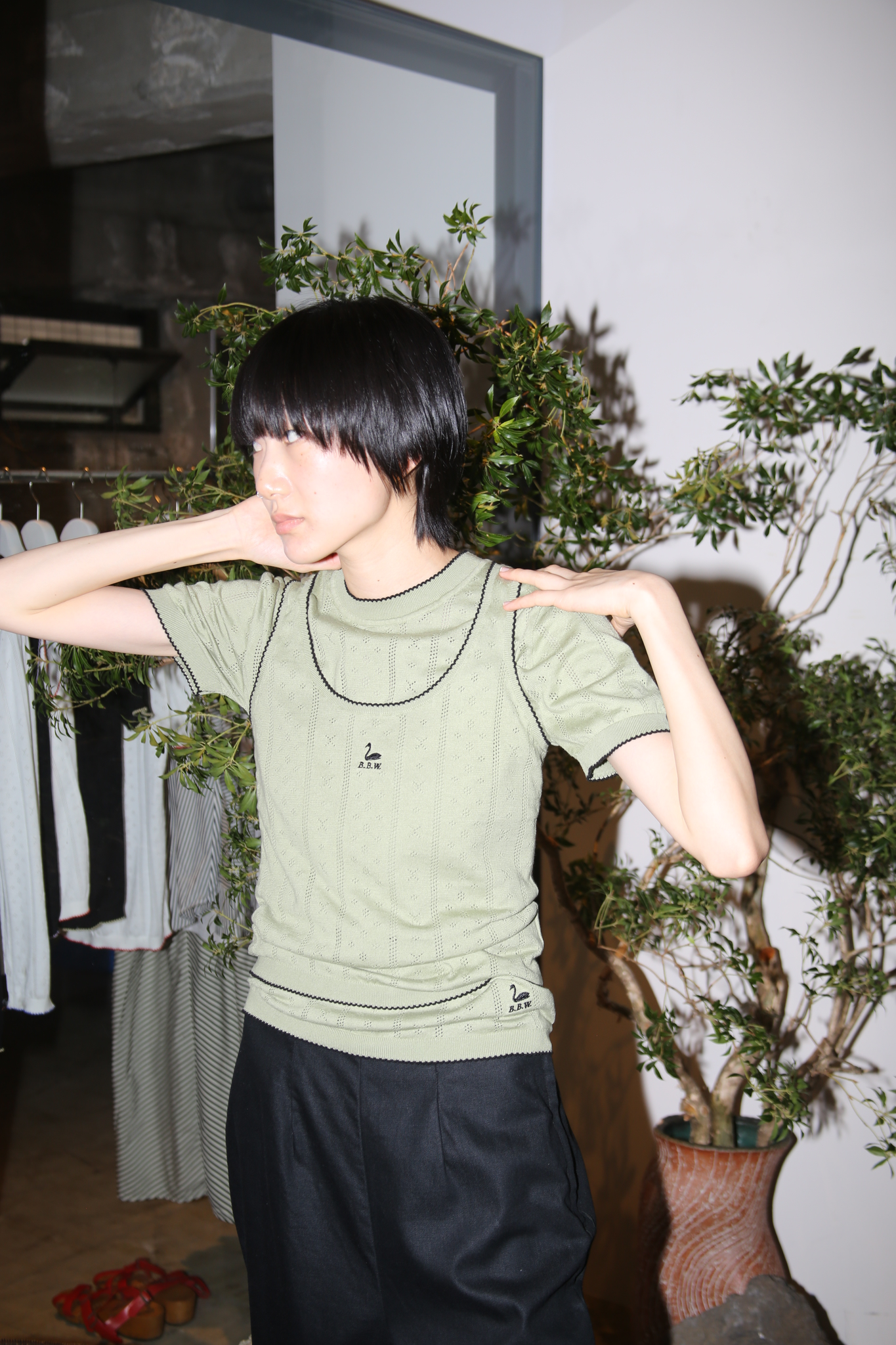 B.B. WALLACE / WALKER SINGLET IN KHAKI