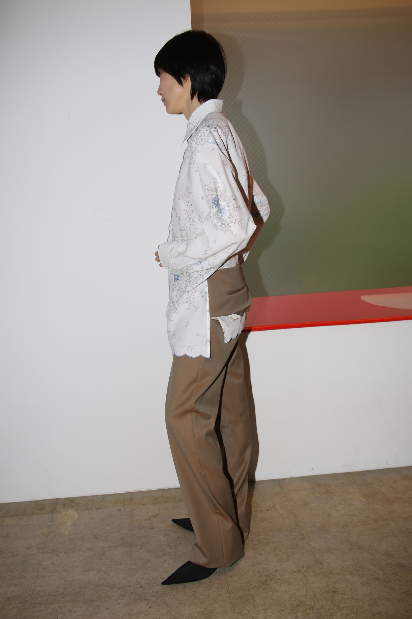 JULIE KEGELS / PAUL-WOOL TROUSER IN BROWN
