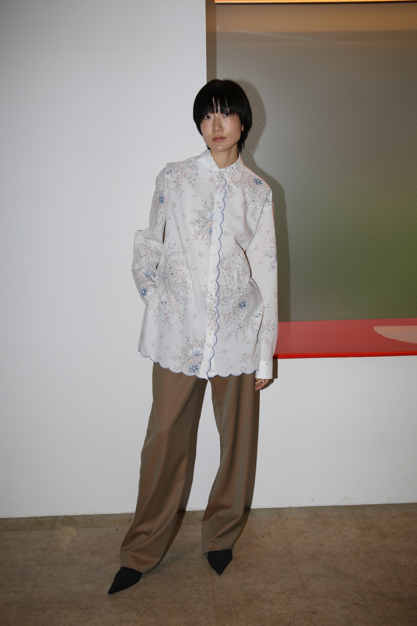 JULIE KEGELS / CARLA - RECYCLE TABLE CLOTH SHIRT