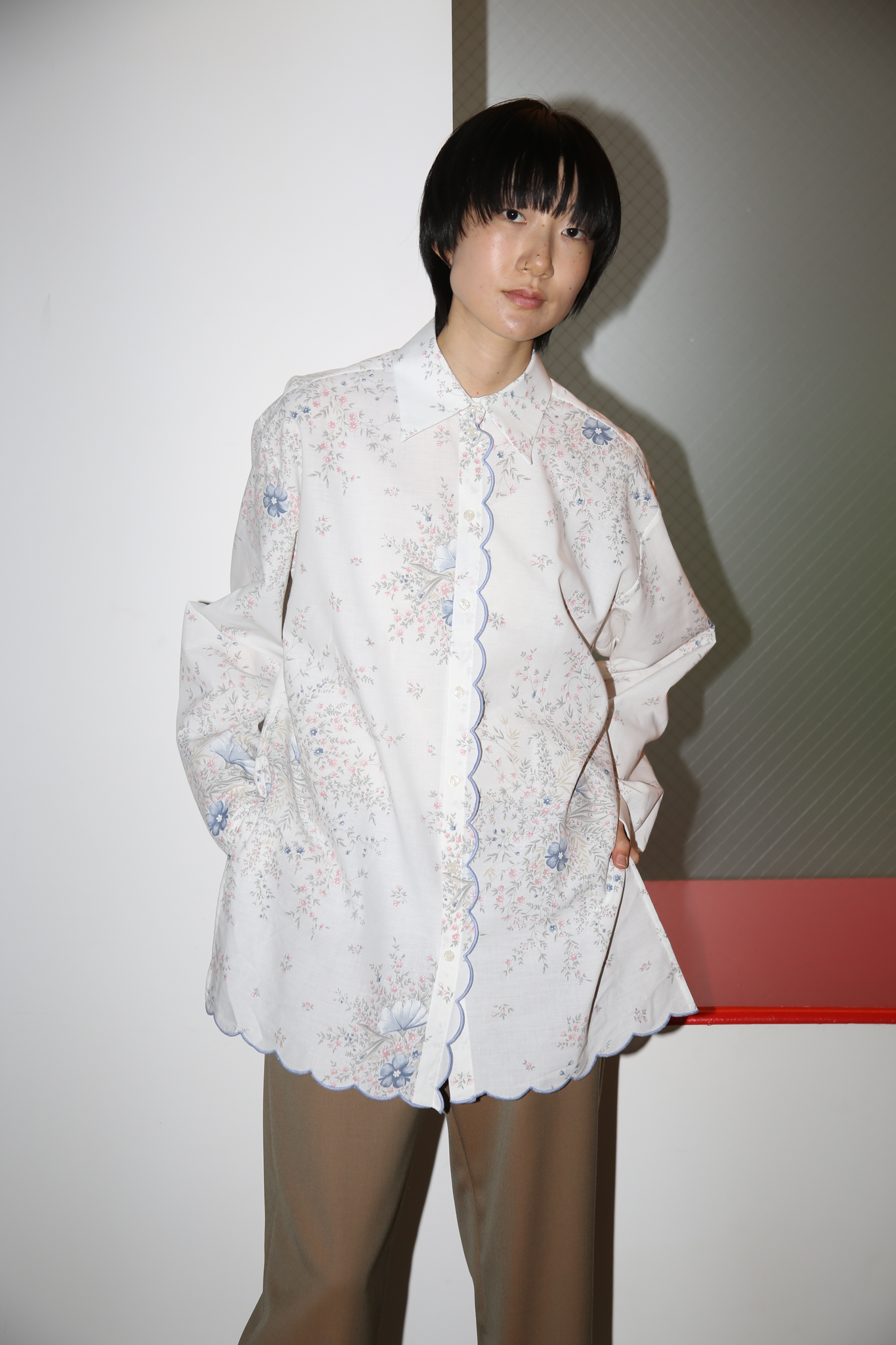 JULIE KEGELS / CARLA - RECYCLE TABLE CLOTH SHIRT