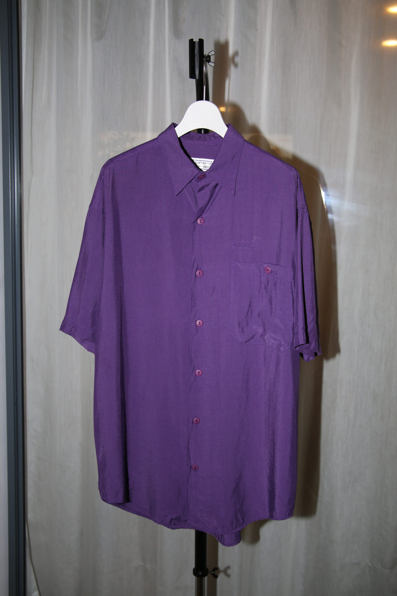 1990 VINTAGE / RAYON SHORT SLEEVE SHIRT WITH PEN HOLDER