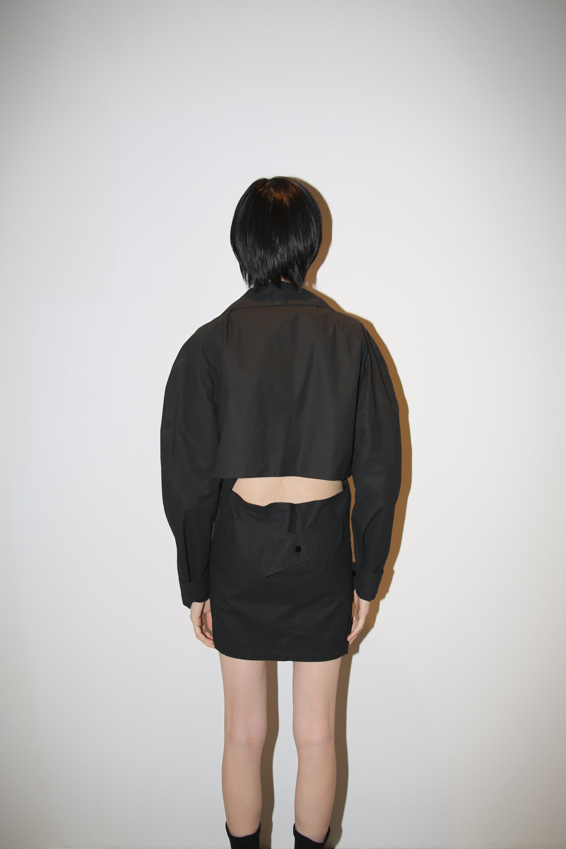 2020 BOTTEGA VENETA / 3D CUTTING SHIRT DRESS WITH BACK OPEN : SHORT LENGTH