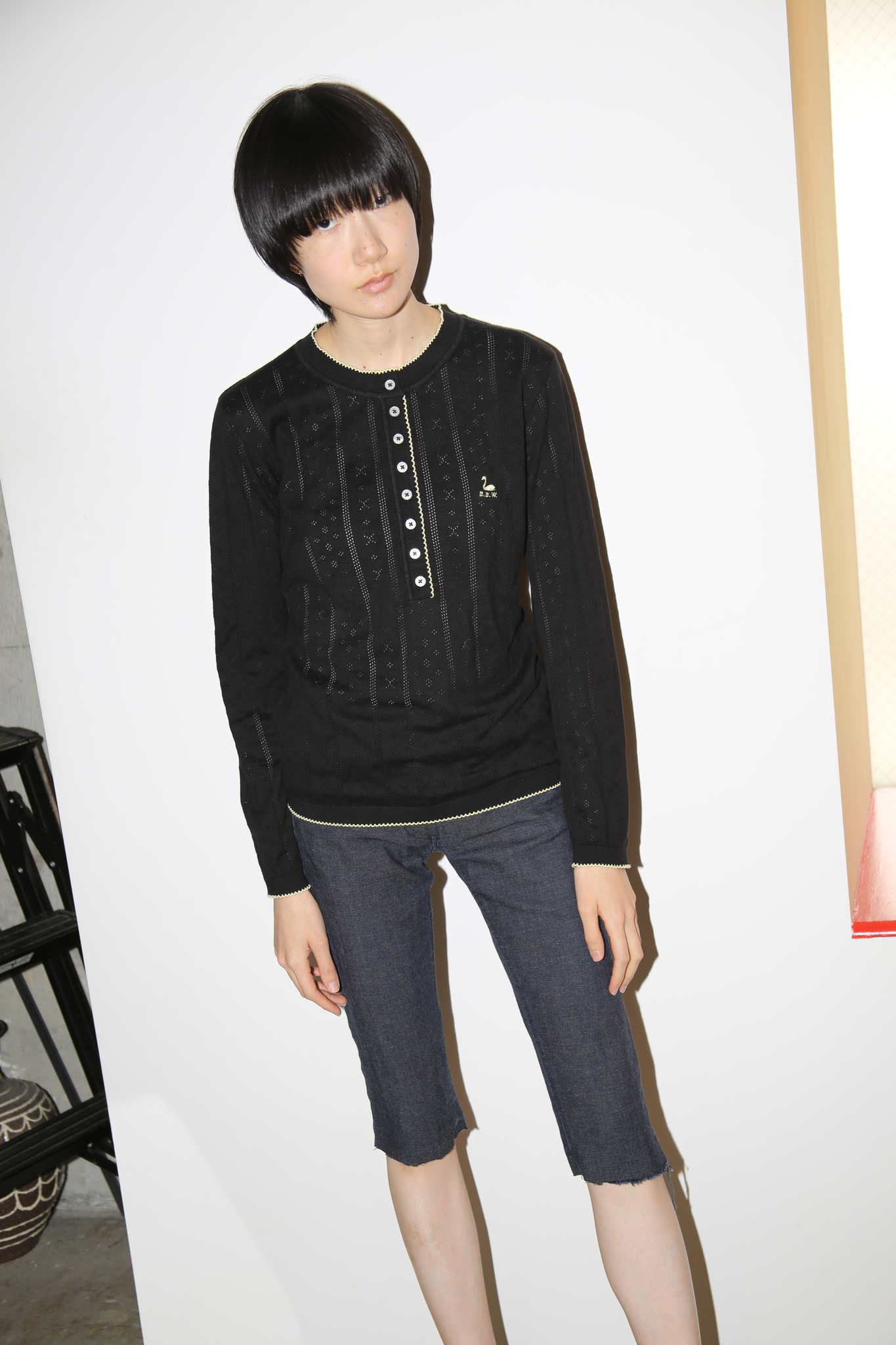 B.B. WALLACE / PIPER T-SHIRT IN BLACK