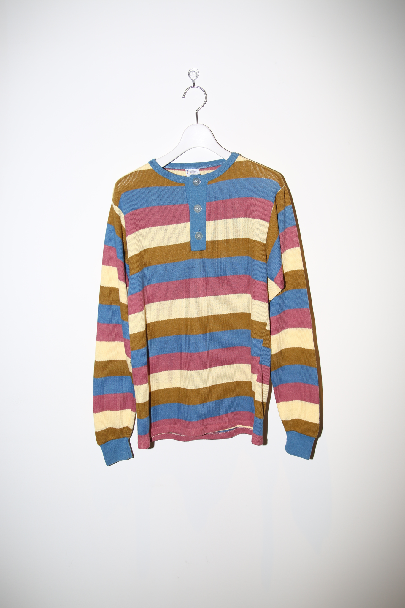1970 TOWN CRAFT /THERMAL CUTSEW WITH MULTI STRIPE