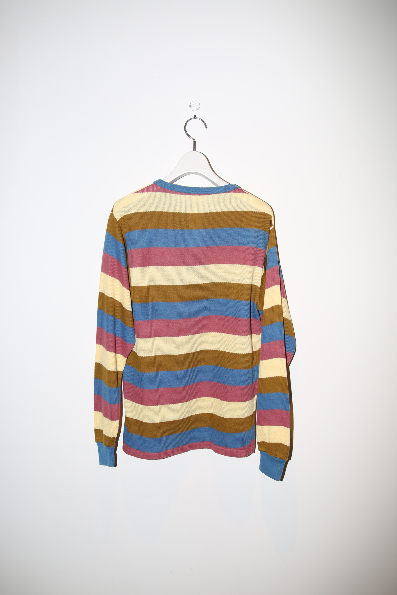 1970 TOWN CRAFT /THERMAL CUTSEW WITH MULTI STRIPE