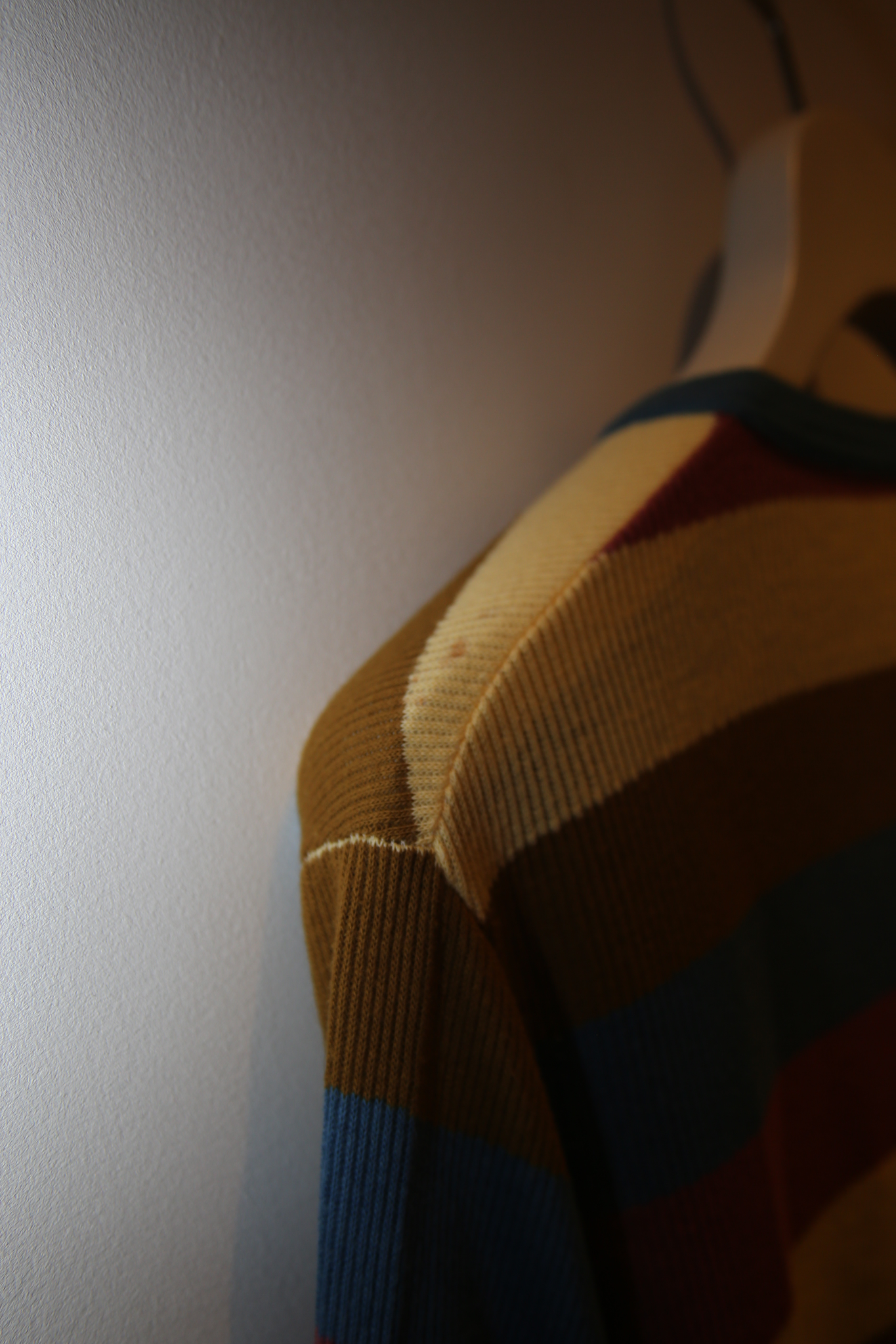 1970 TOWN CRAFT /THERMAL CUTSEW WITH MULTI STRIPE
