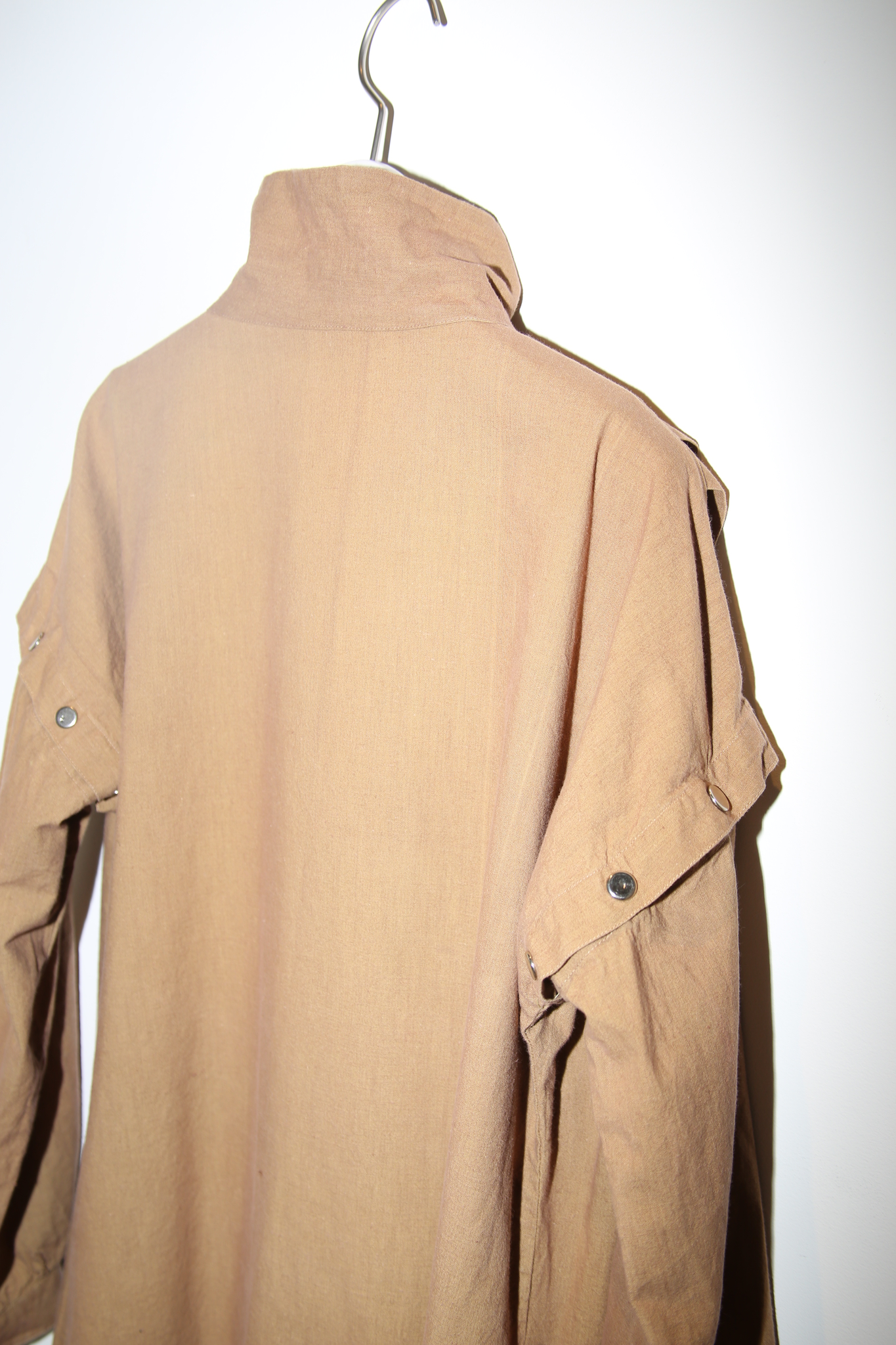 1980 VINTAGE / DETACHED SLEEVE 2WAY DRESS IN COTTON