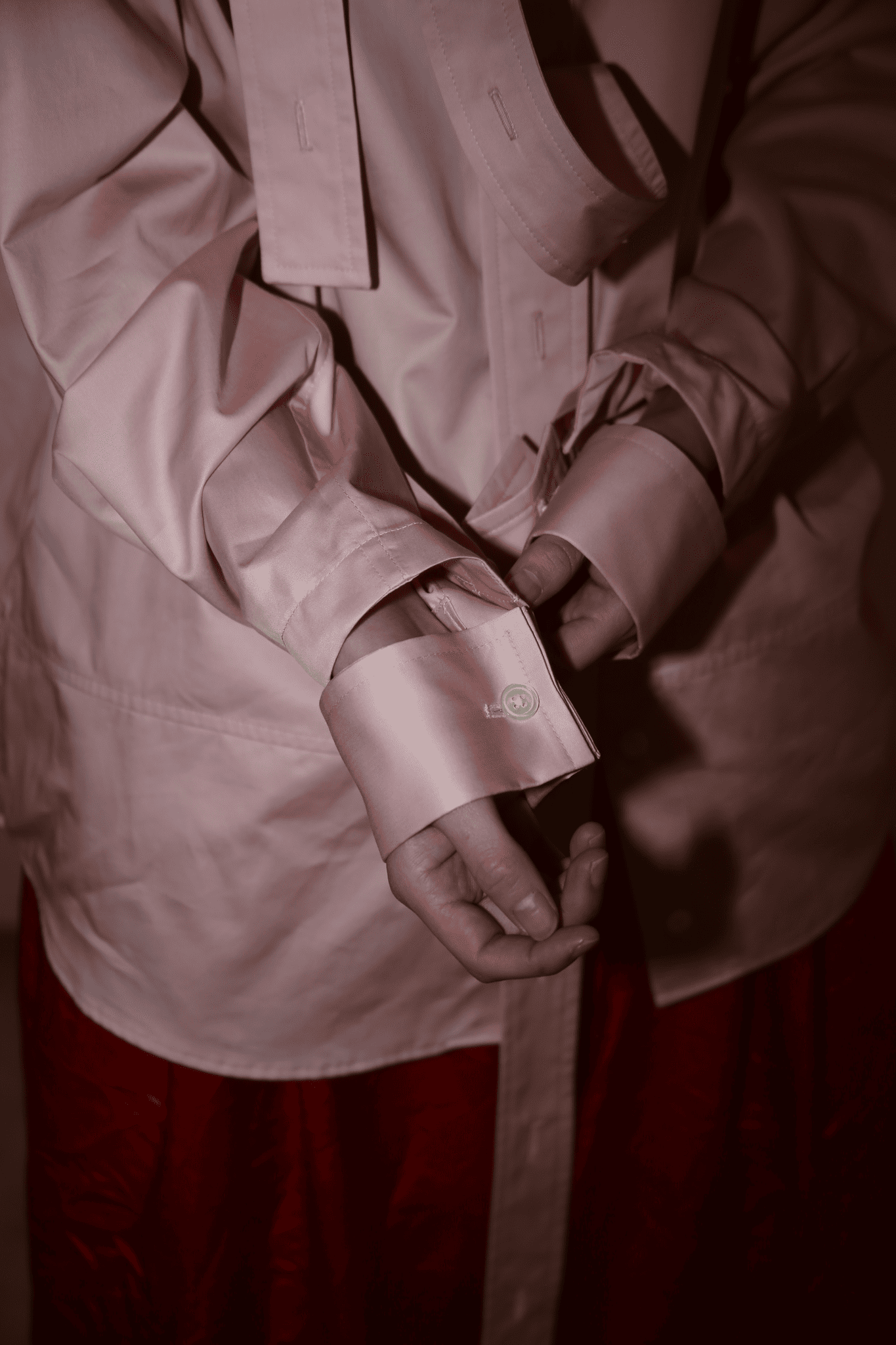 MERYLL ROGGE / DECONSTRUCTED SHIRT IN POPLIN