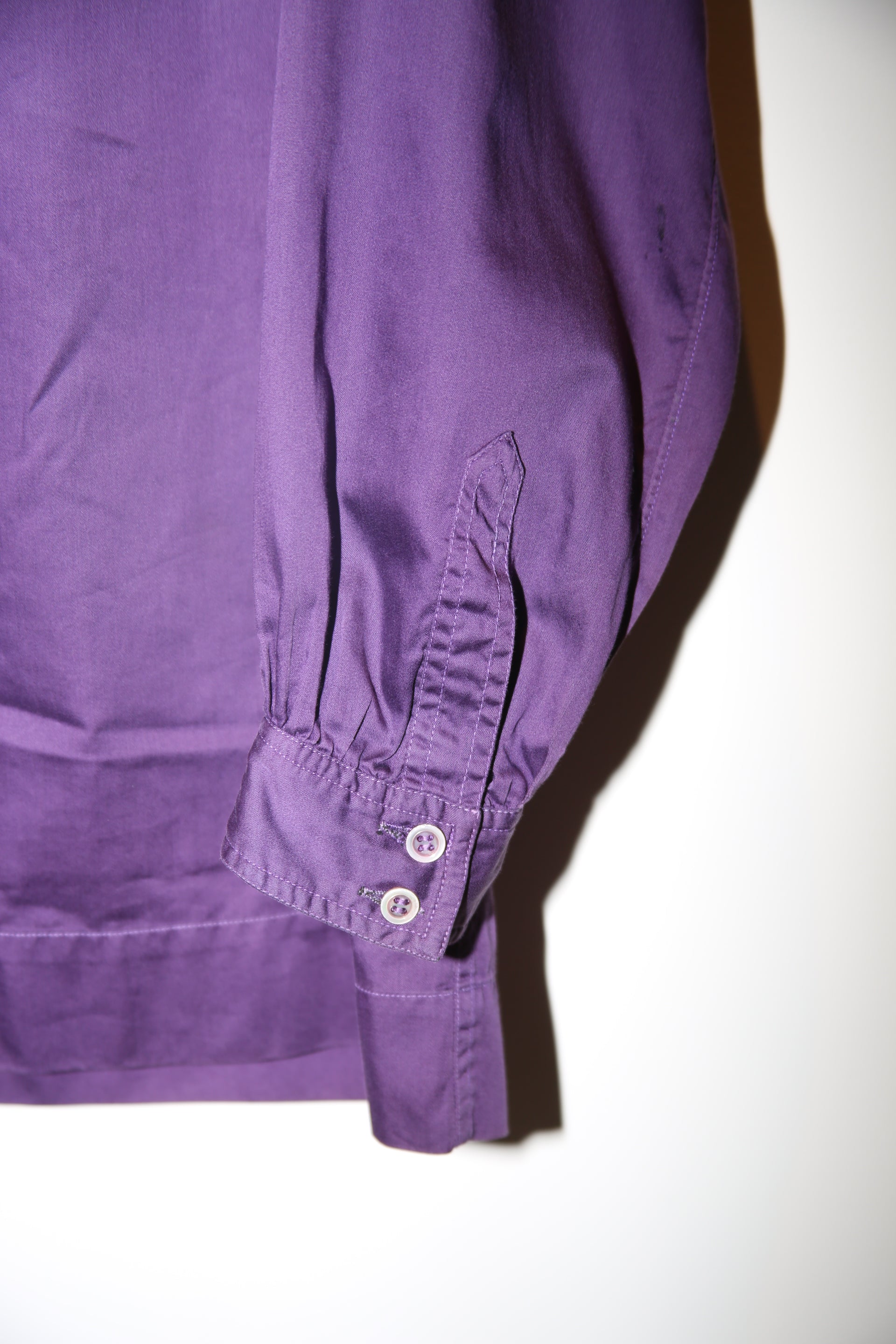 1970 YVESSAINTLAURENT / COTTON PULLOVER SHIRT IN PURPLE
