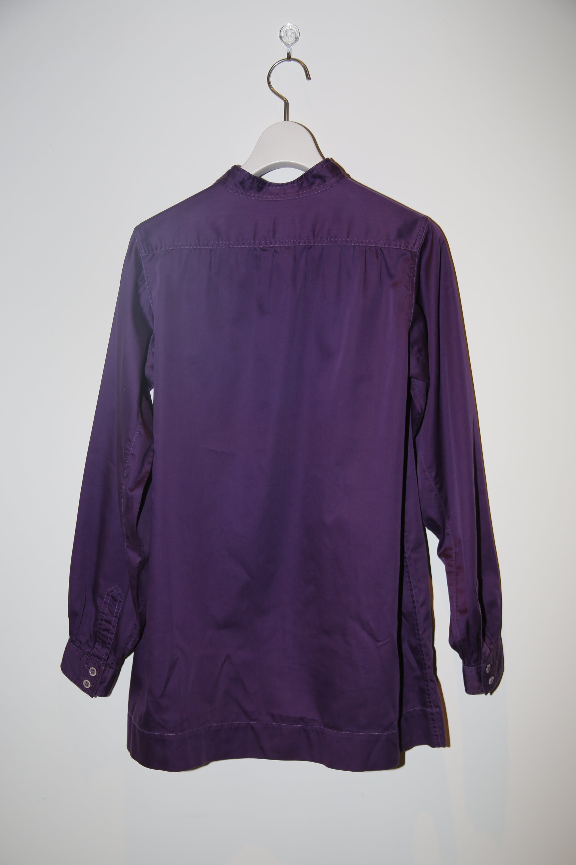1970 YVESSAINTLAURENT / COTTON PULLOVER SHIRT IN PURPLE