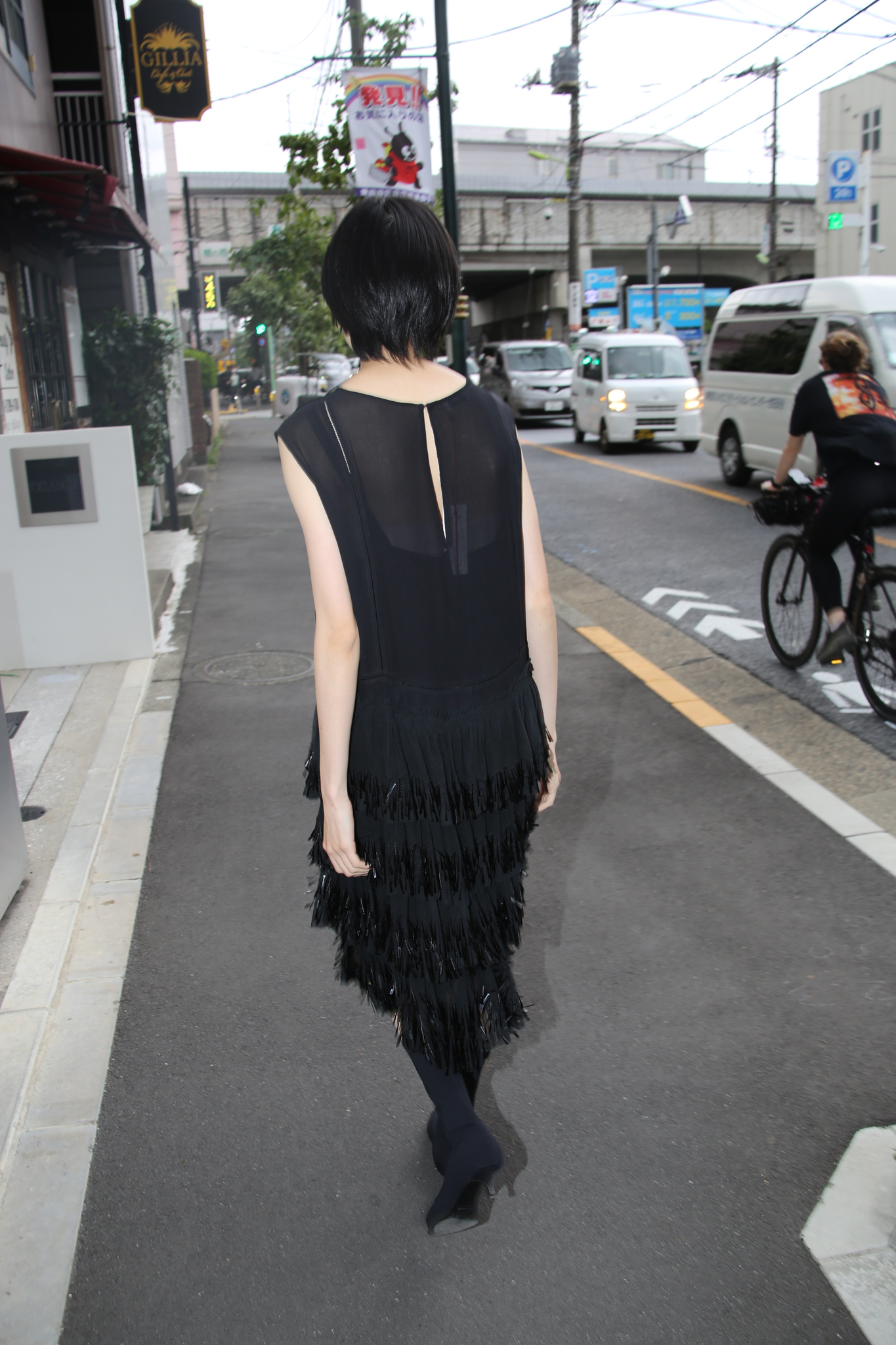 2010 DRIES VAN NOTEN / SILK FLAPPER DRESS WITH SEQUIN EMBROIDERY