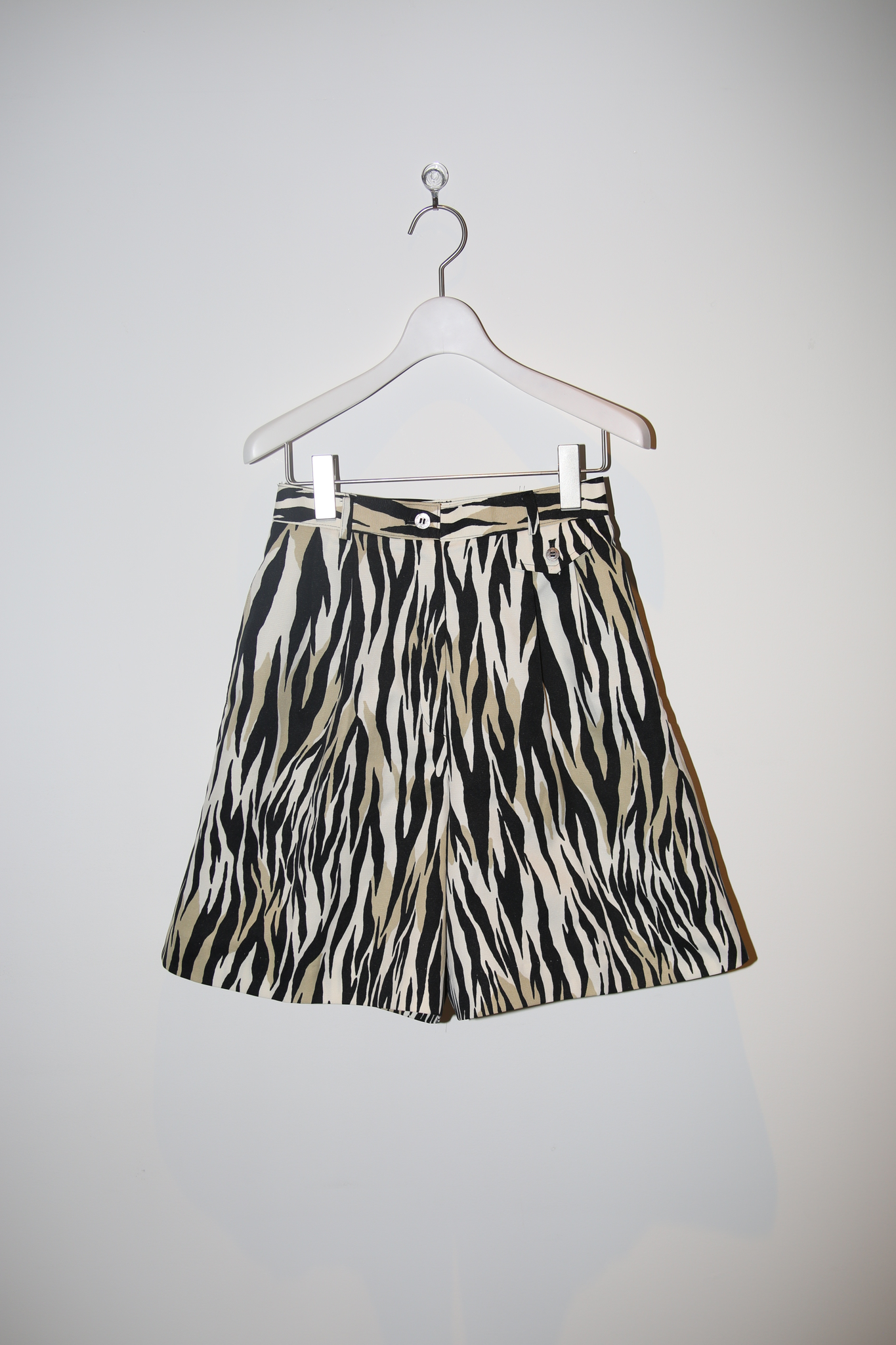 1990 GEOFFREY BEENE / ZEBRA PATTERN HALF PANTS