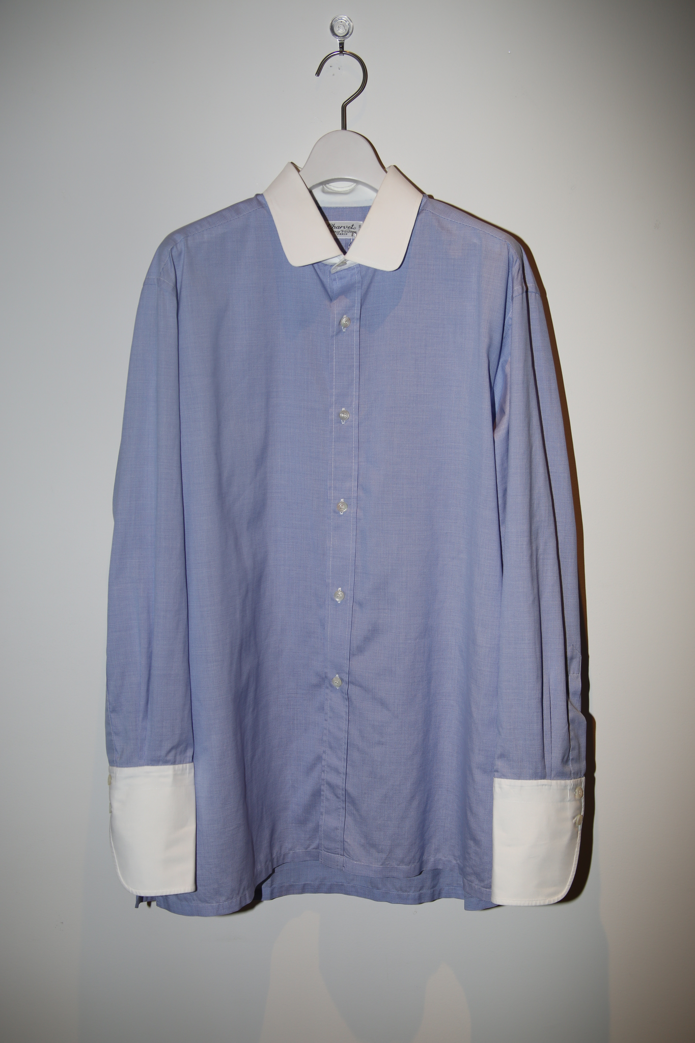 2000 CHARVET / CLERIC ROUND COLLAR COTTON DRESS SHIRT