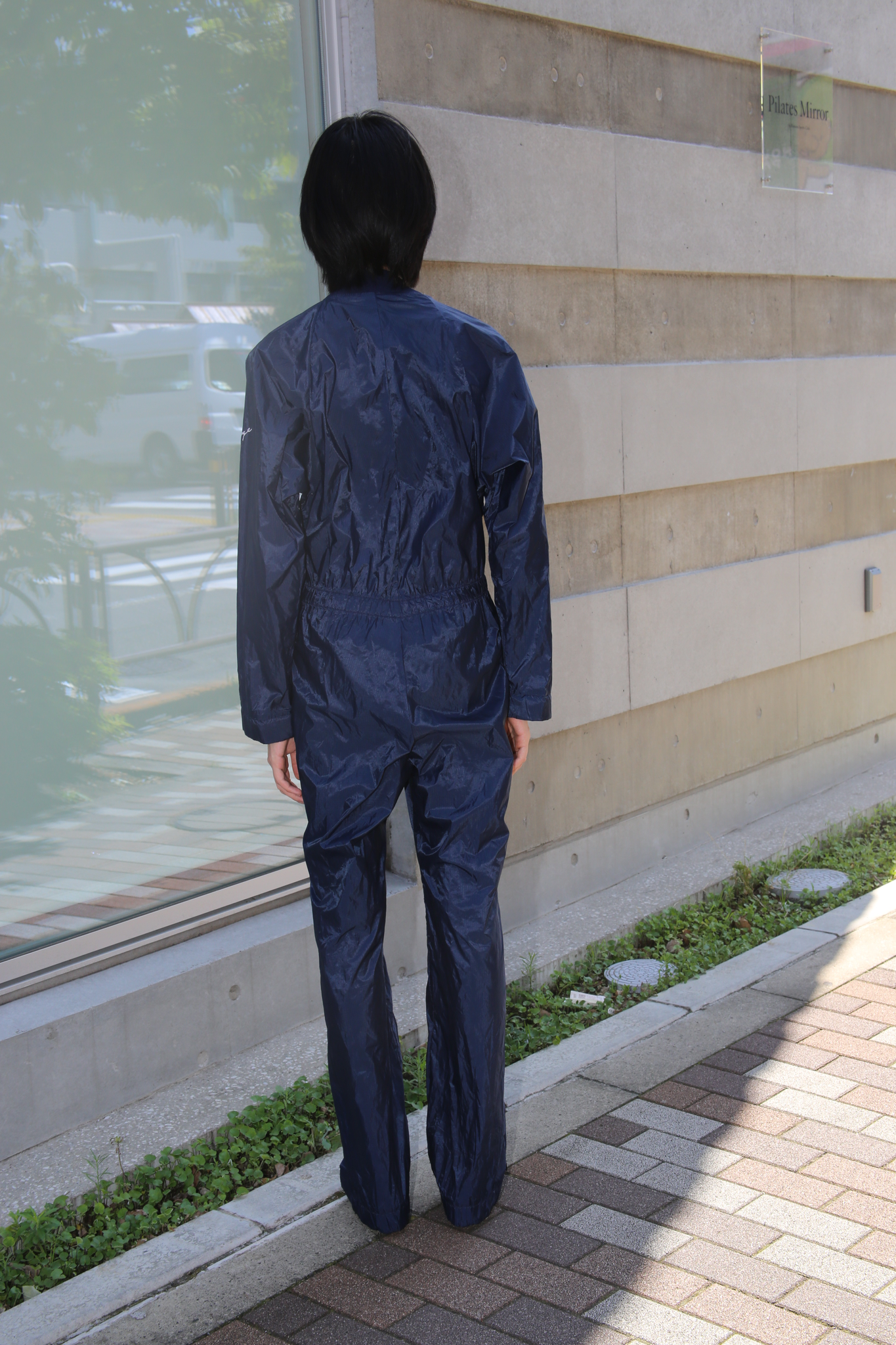 1990 VINTAGE / NYLON BOILER SUIT WITH DOUBLE ZIPPER