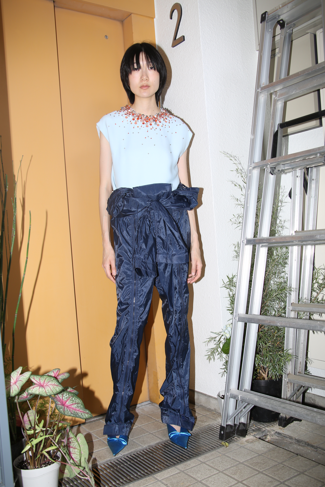 1990 VINTAGE / NYLON BOILER SUIT WITH DOUBLE ZIPPER