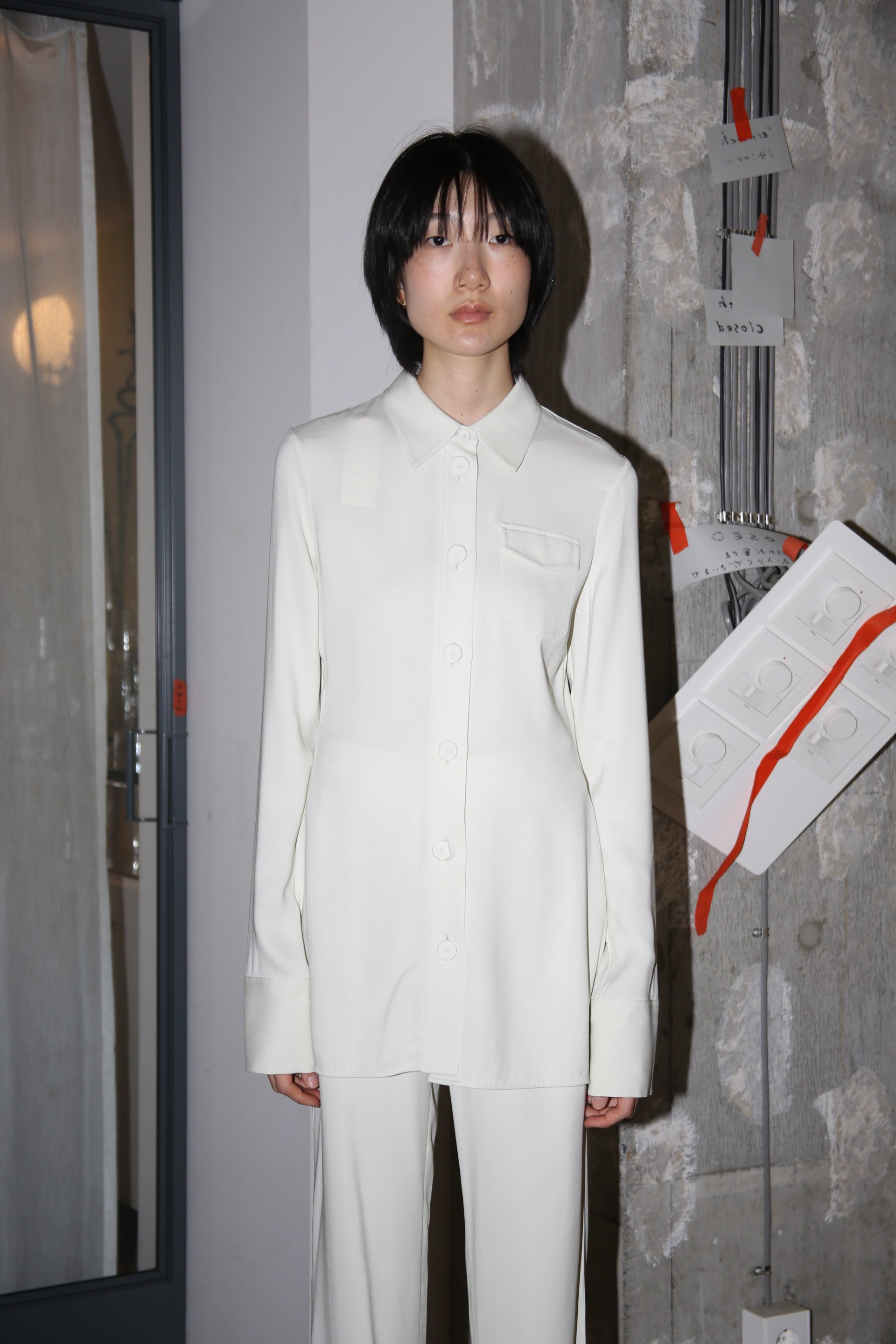 2021 JIL SANDER / MOSS CREPE SHIRT & TROUSER : ENSEMBLE
