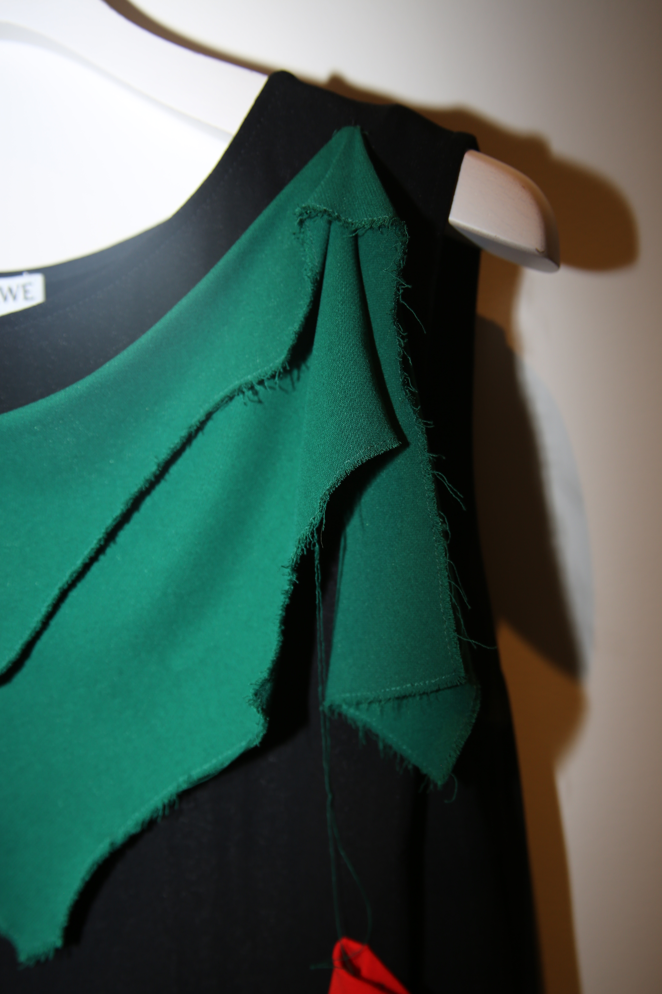 2020 LOEWE / MOSS CREPE TOP WITH FABRIC EMBROIDERY
