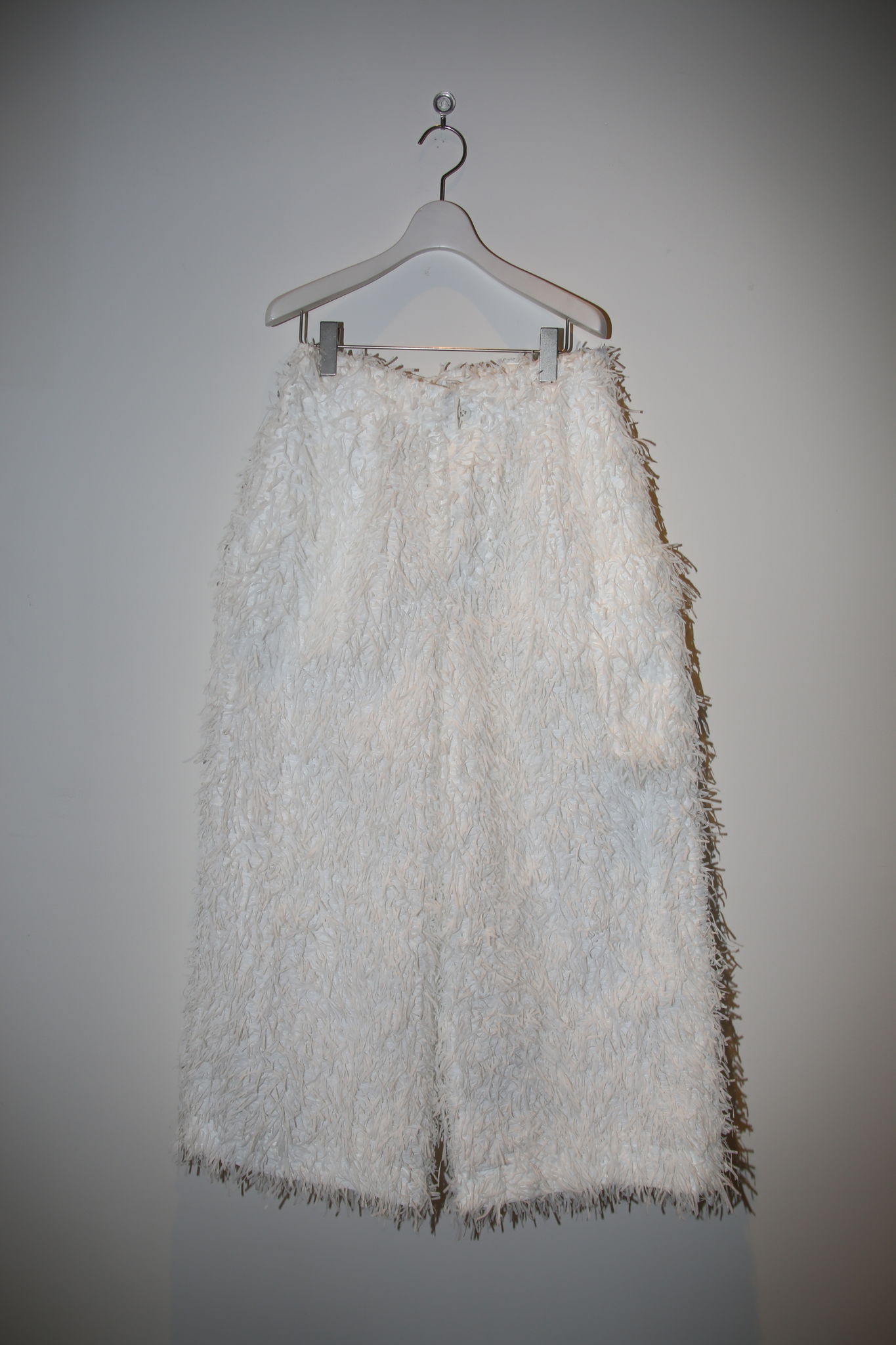 2020 ISSEY MIYAKE / TRANSPARENT NYLON FRINGE WIDE PANTS