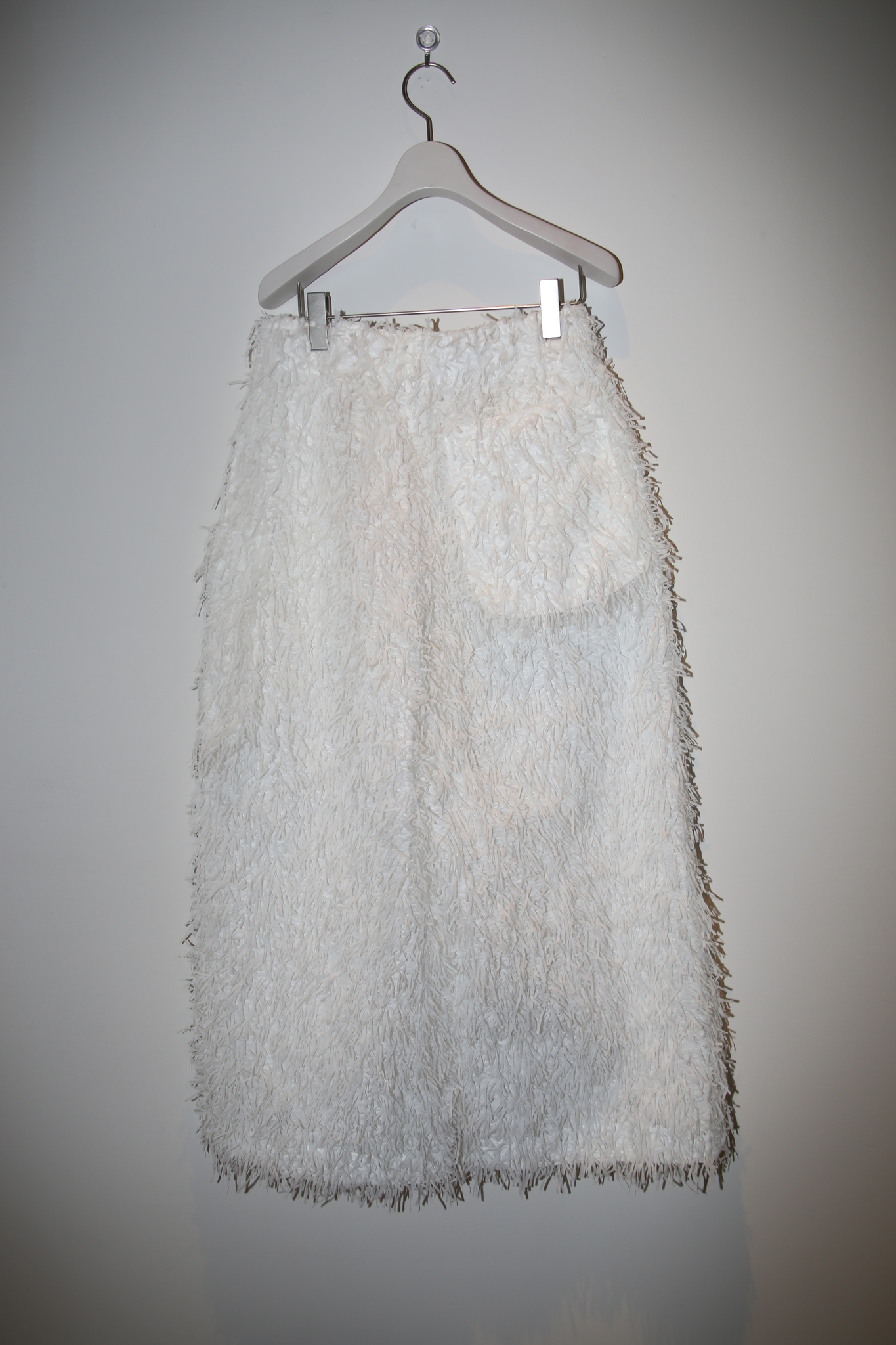 2020 ISSEY MIYAKE / TRANSPARENT NYLON FRINGE WIDE PANTS