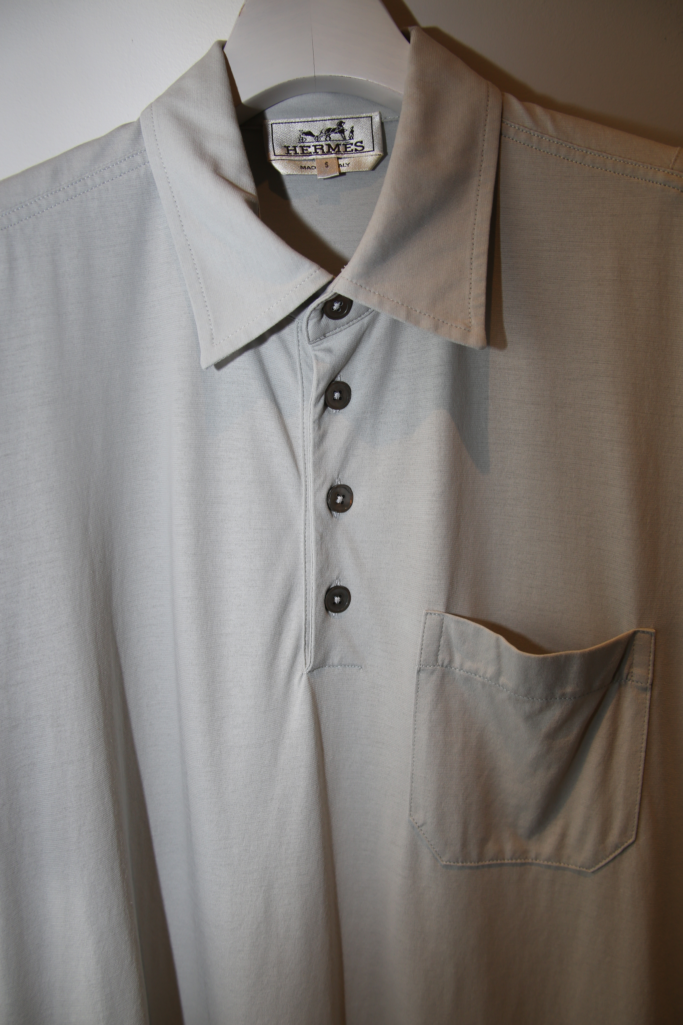 2000 HERMES / CUTSEW POLO SHIRT WITH H STITCH