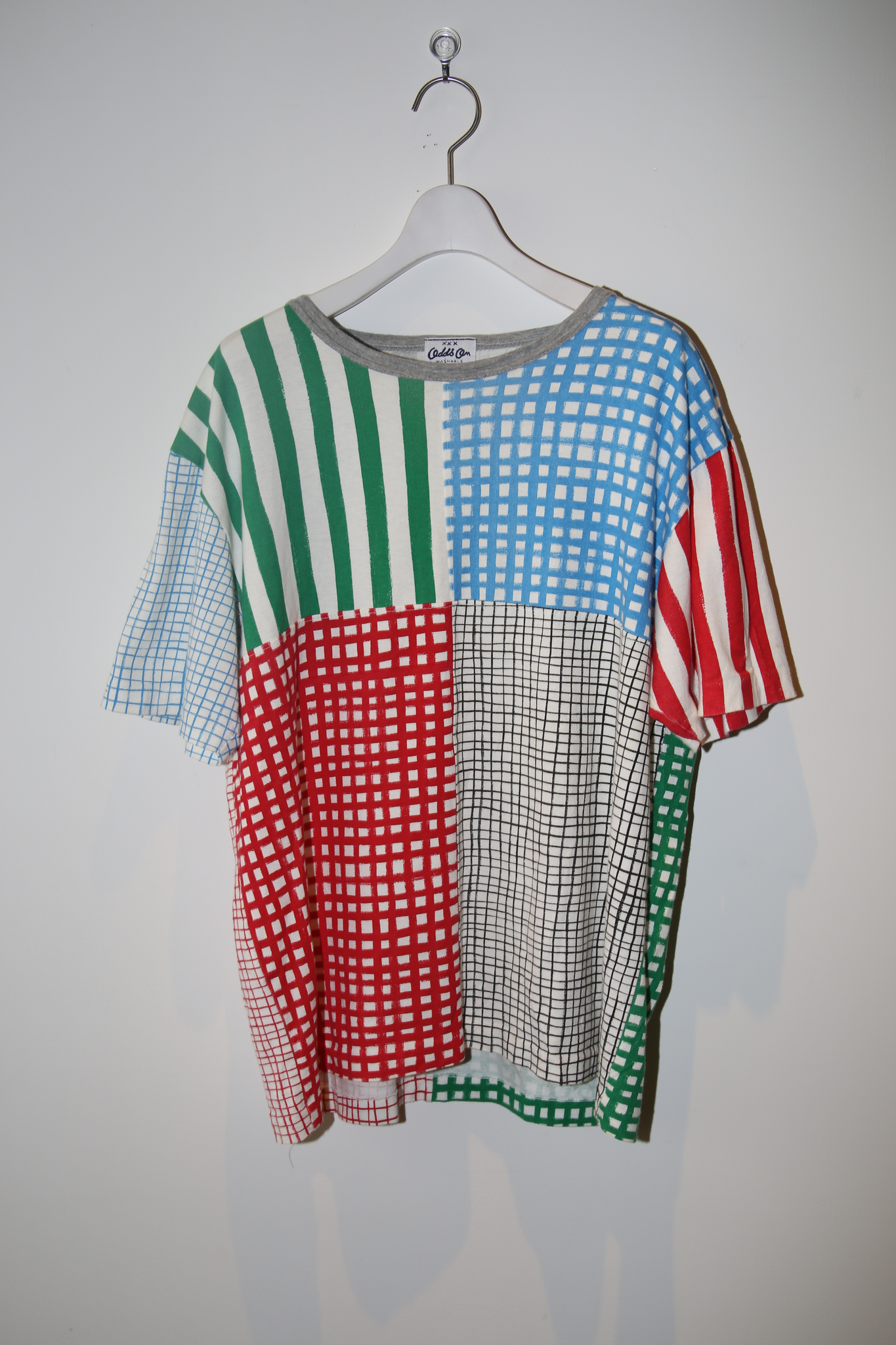 1990 ODDS ON by ISSEY MIYAKE / HOCKNEY PRINTED PATCH WORK T-SHIRT