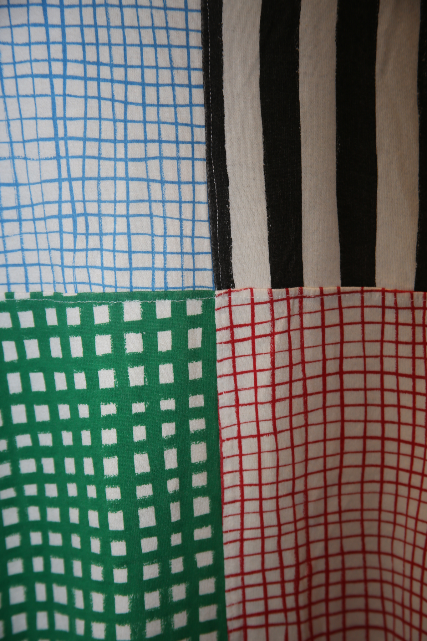 1990 ODDS ON by ISSEY MIYAKE / HOCKNEY PRINTED PATCH WORK T-SHIRT