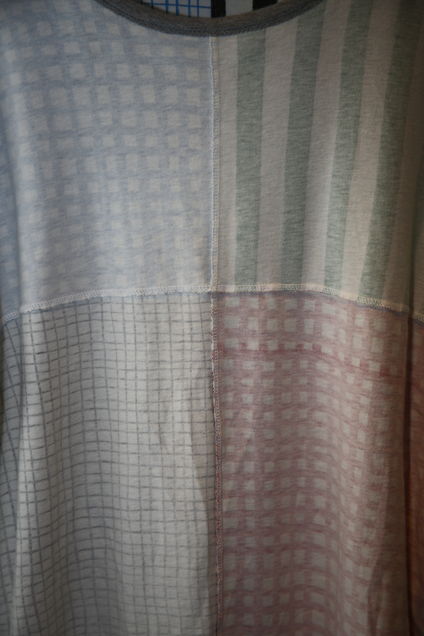1990 ODDS ON by ISSEY MIYAKE / HOCKNEY PRINTED PATCH WORK T-SHIRT