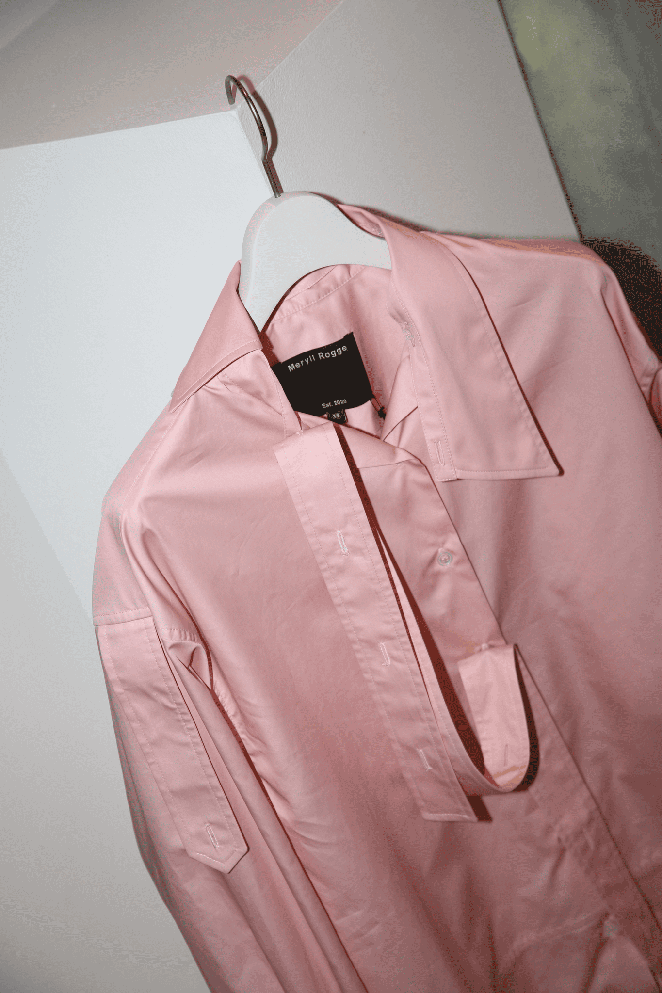 MERYLL ROGGE / DECONSTRUCTED SHIRT IN POPLIN