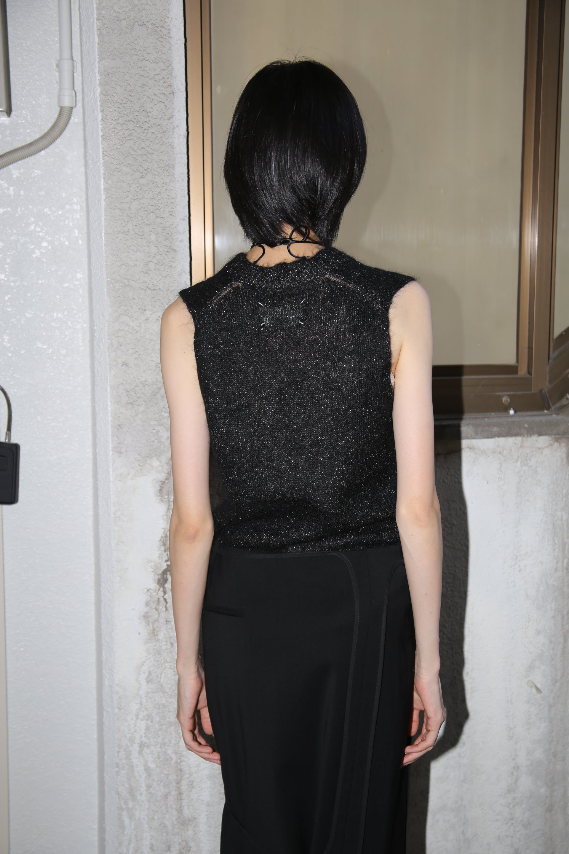 2004 MAISON MARTIN MARGIELA / GLITTER MOHAIR KNIT VEST