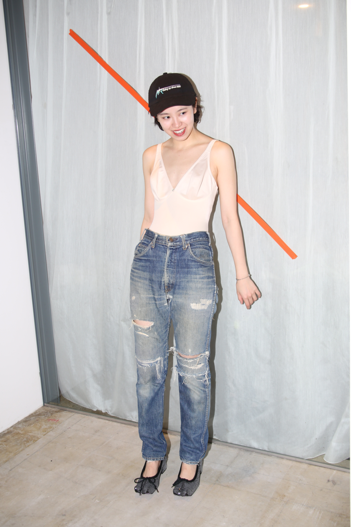 1970 LEVIS / 606 BIG E : CLASH DENIM PANTS