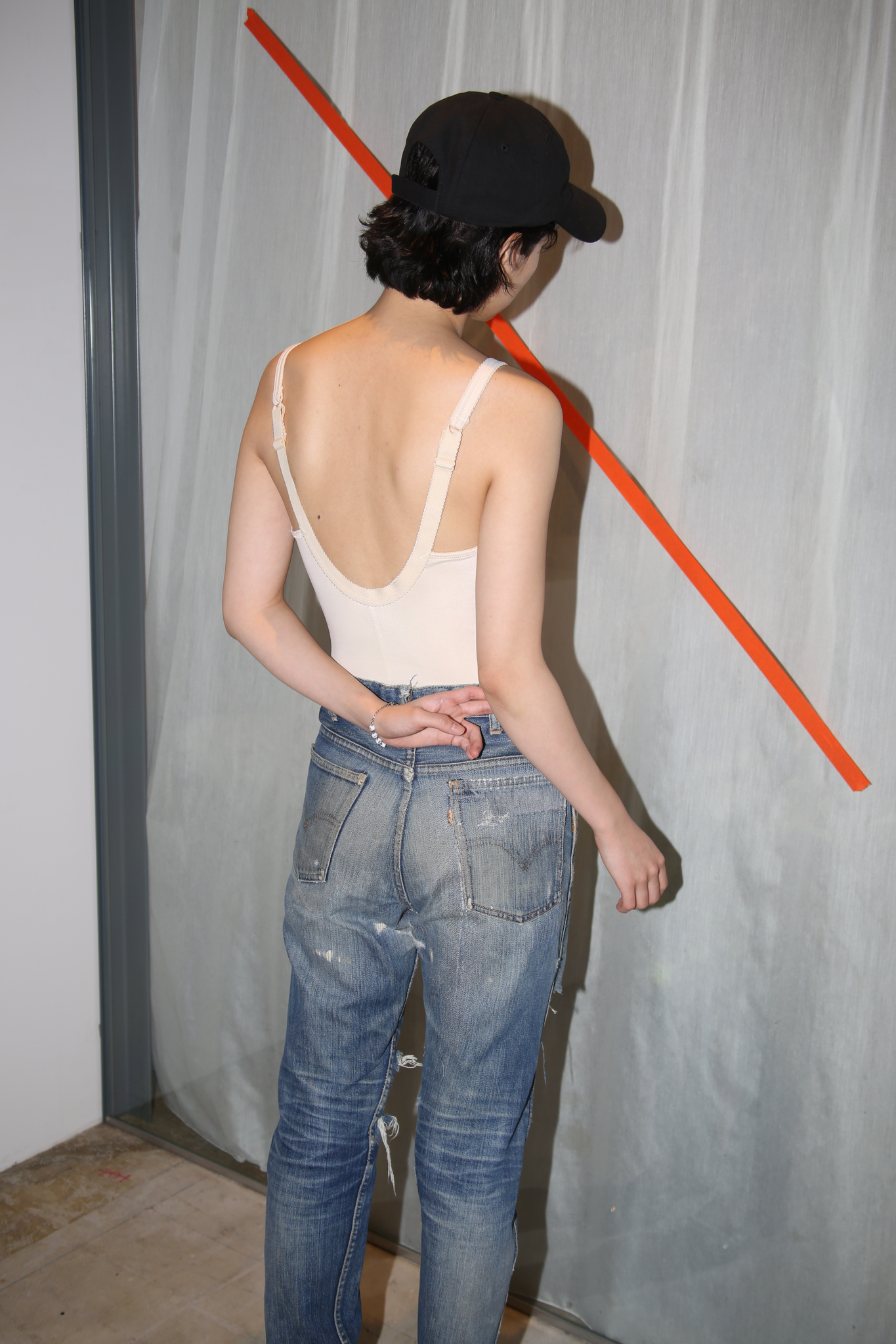1970 LEVIS / 606 BIG E : CLASH DENIM PANTS