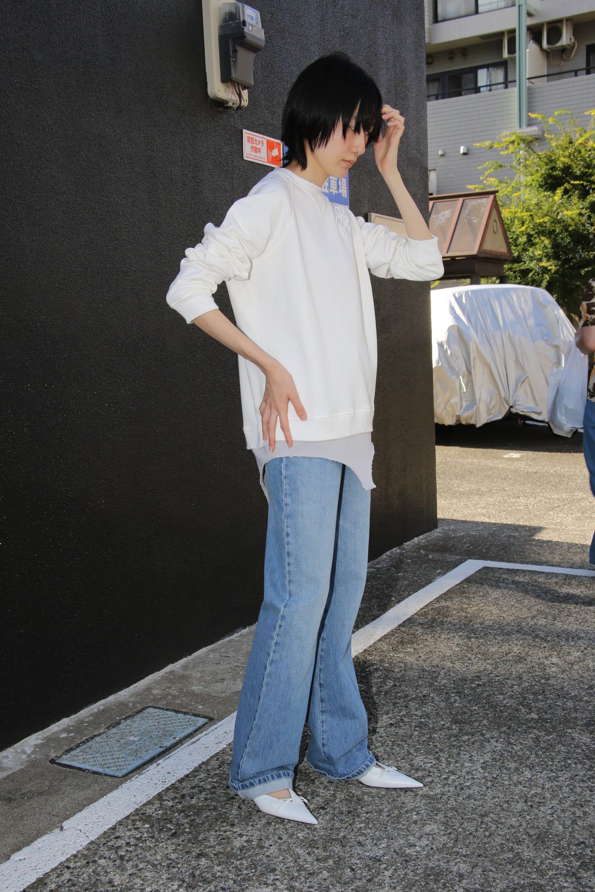 JULIE KEGELS / JO-CRISPY SWEAT BODY IN OFF WHITE