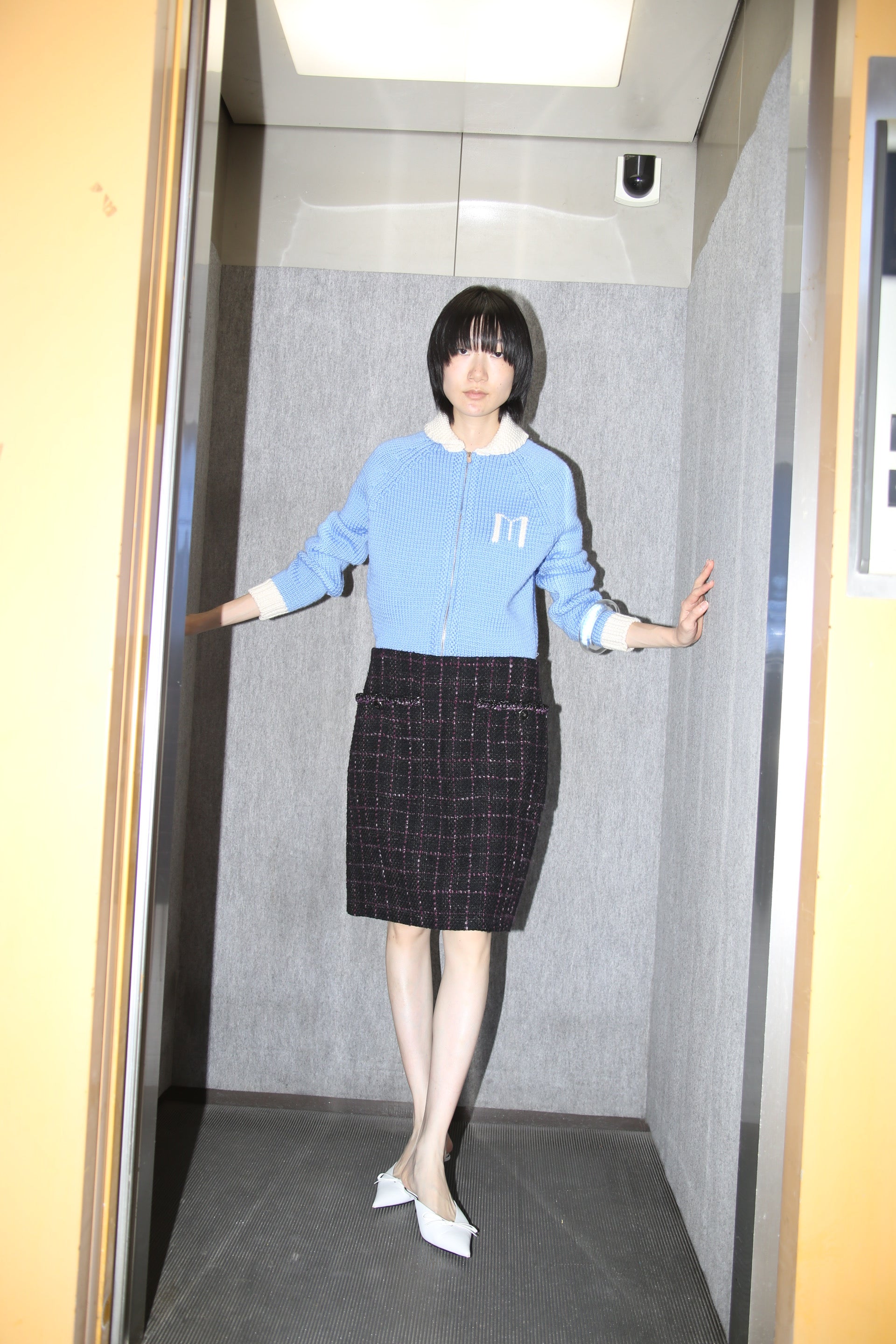 2000 CHANEL / CLASSIC CHANEL TWEED SKIRT