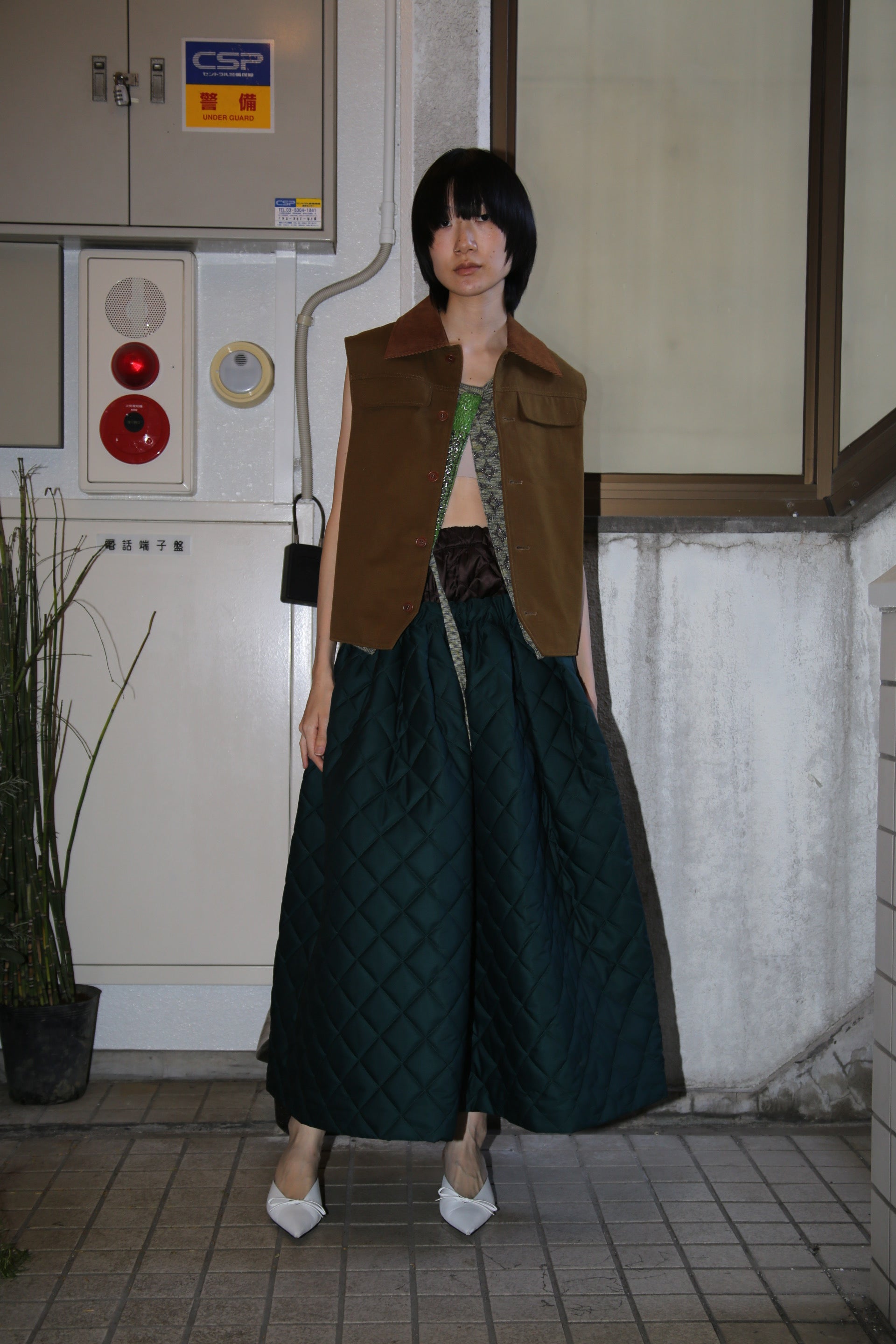 2000 GIGLI BY ROMEO GIGLI / SLEEVELESS WORK JACKET